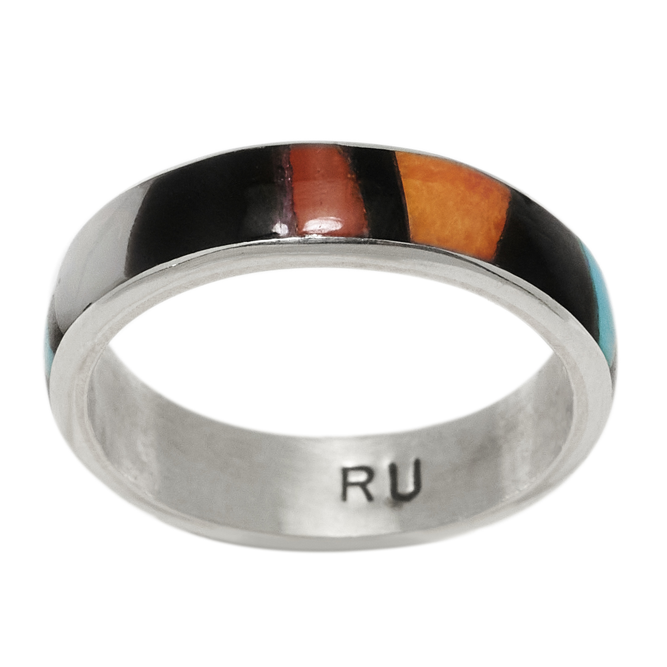 Bague marqueterie et argent BA1833 - Harpo Paris