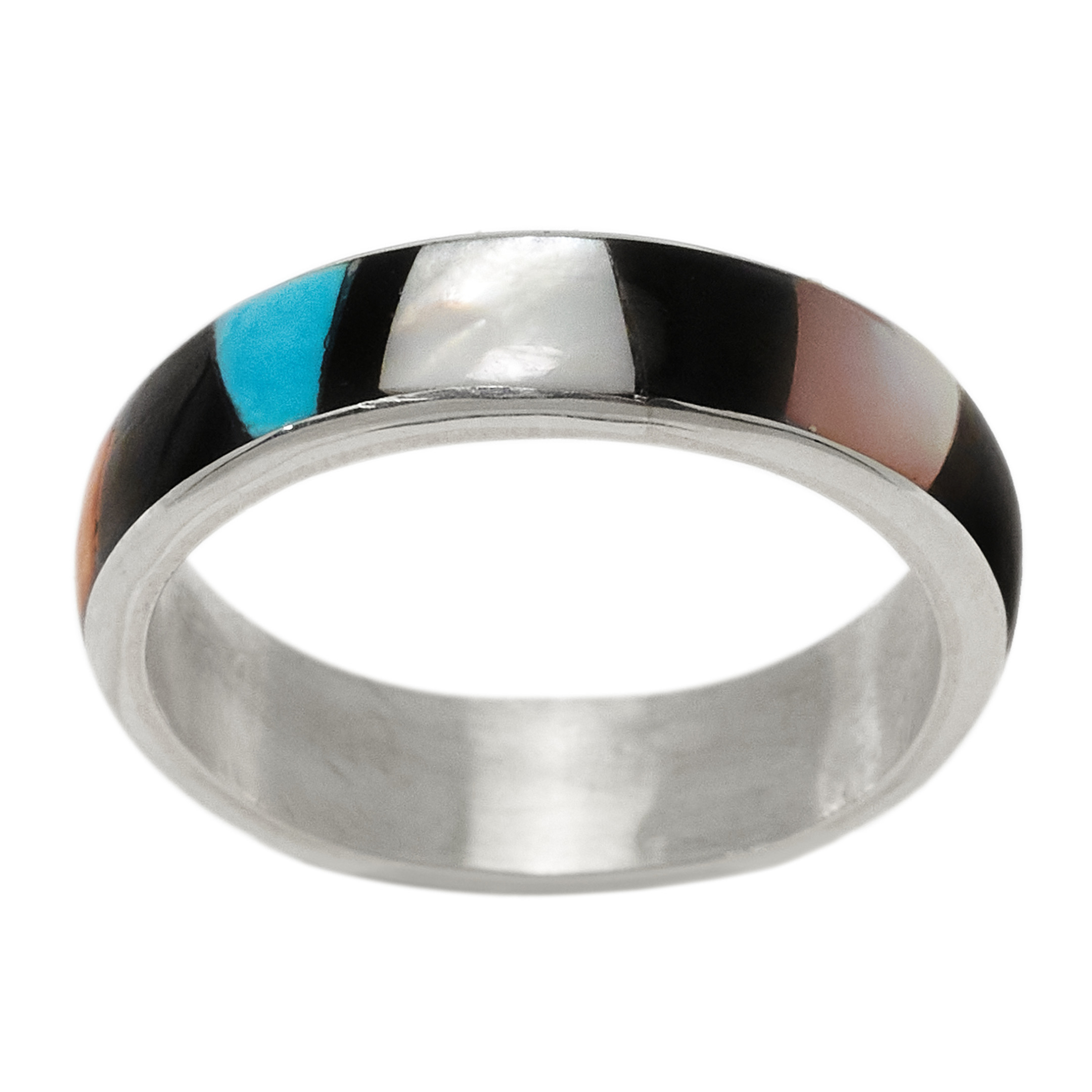 Bague marqueterie et argent BA1833 - Harpo Paris