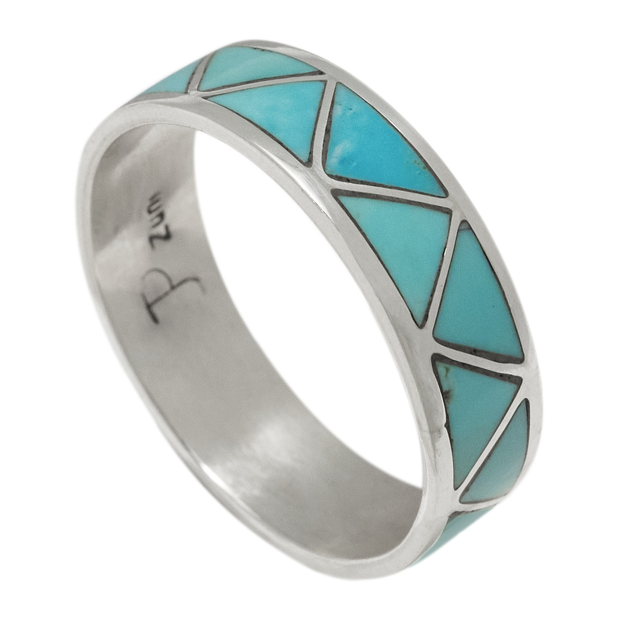 Inlay and silver ring BA1834 - Harpo Paris