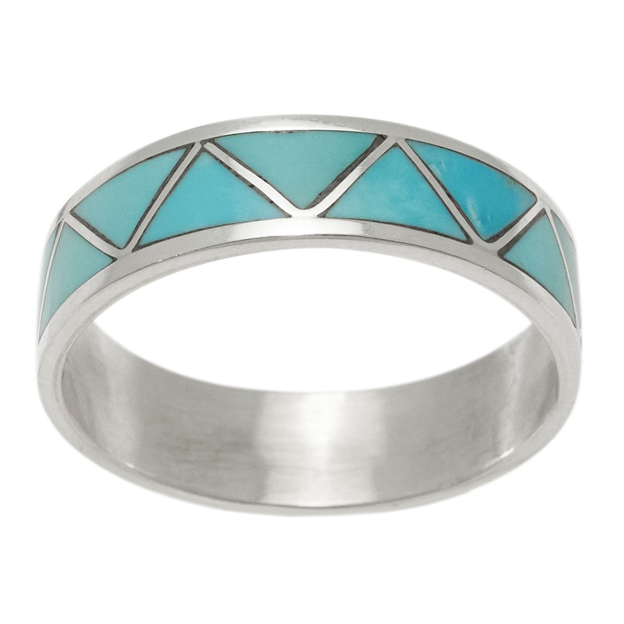 Inlay and silver ring BA1834 - Harpo Paris