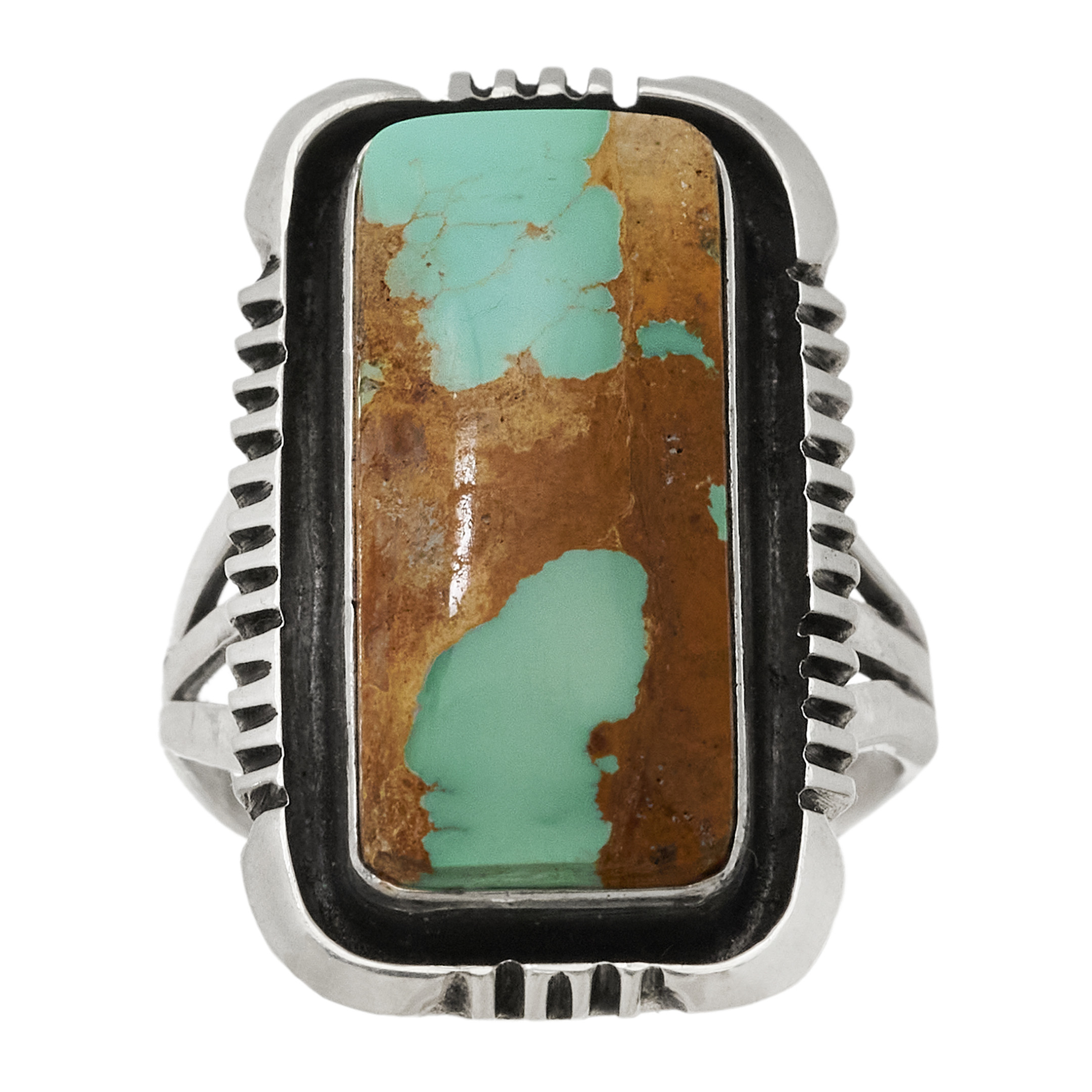 Turquoise and silver ring BA1848 - Harpo Paris