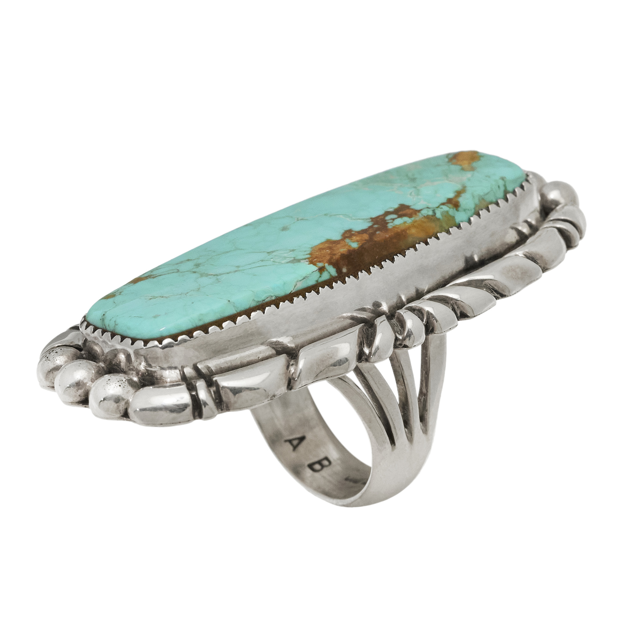 Bague turquoise et argent BA1850 - Harpo Paris