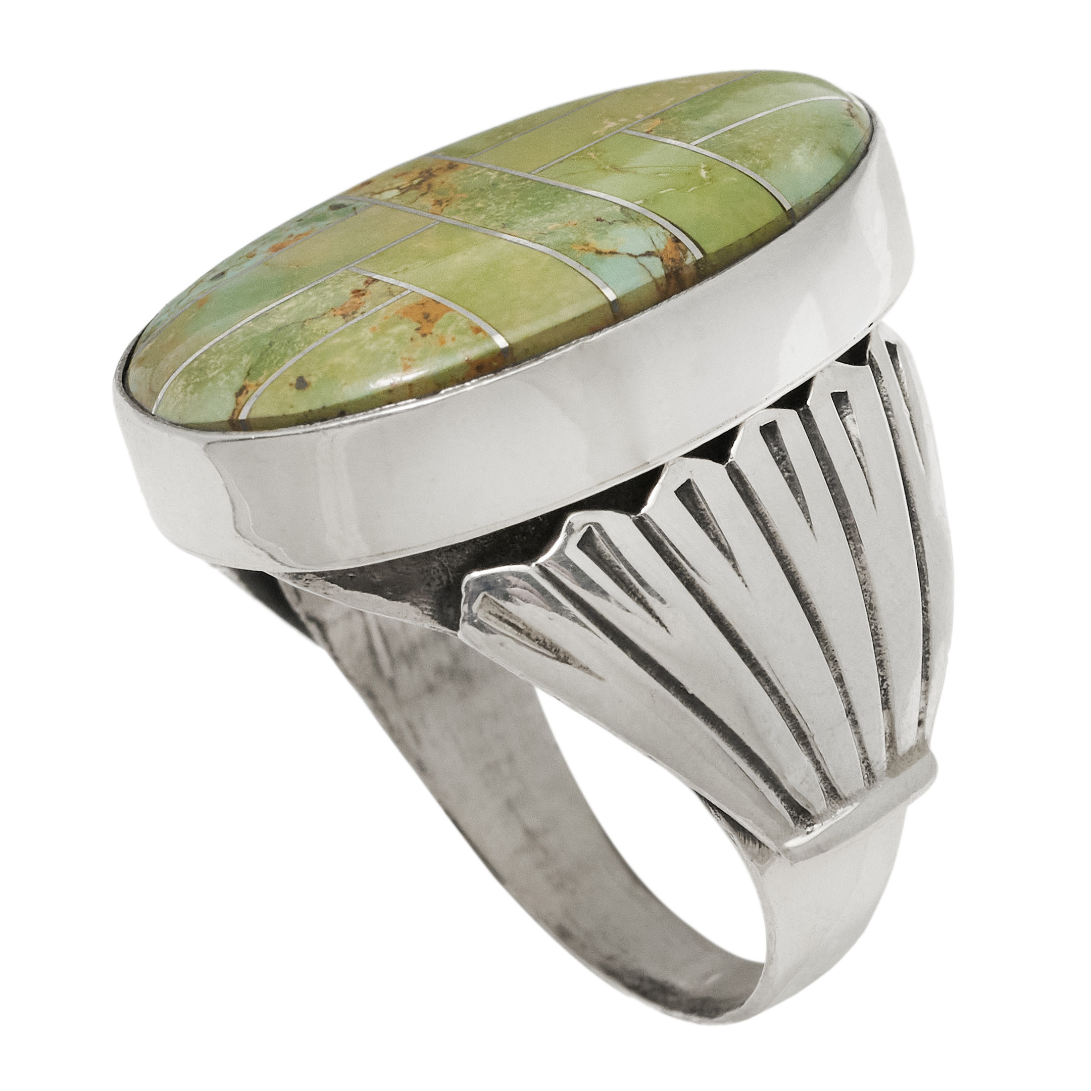Bague marqueterie et argent BA1851 - Harpo Paris