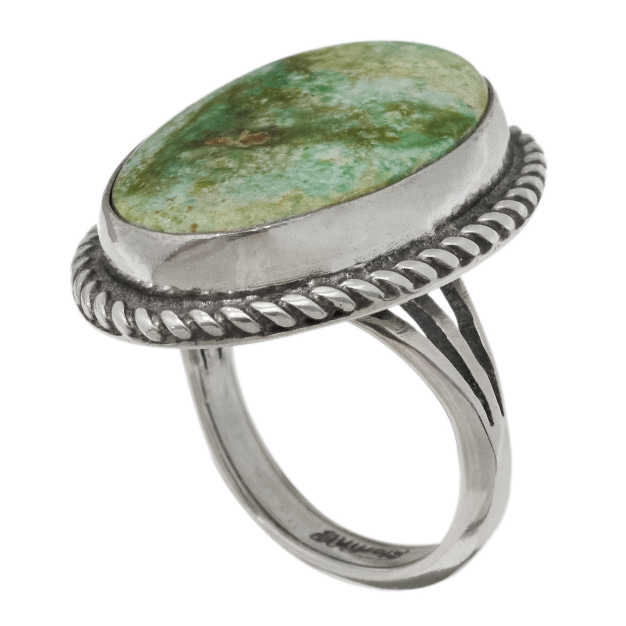 Turquoise and silver ring BA1856 - Harpo Paris