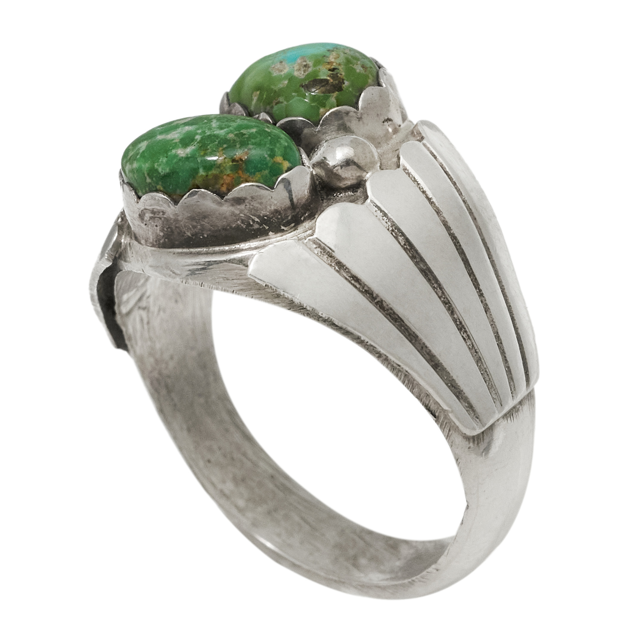 Turquoise and silver ring BA1860 - Harpo Paris