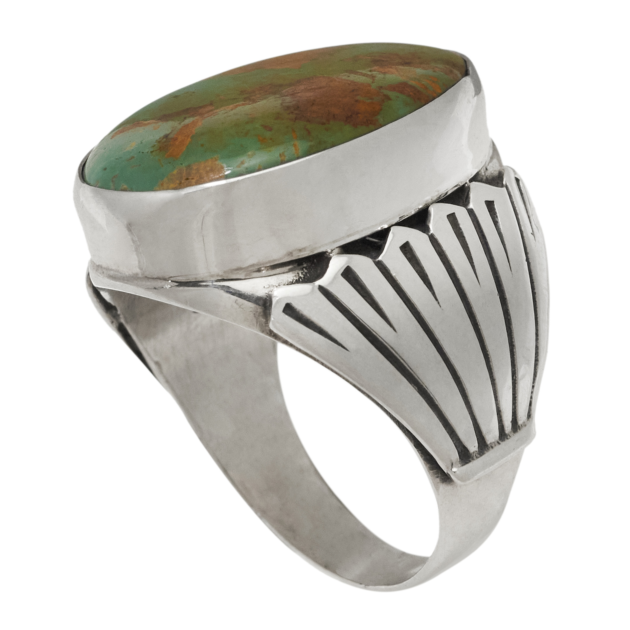 Turquoise and Silver ring BA1868 - Harpo Paris