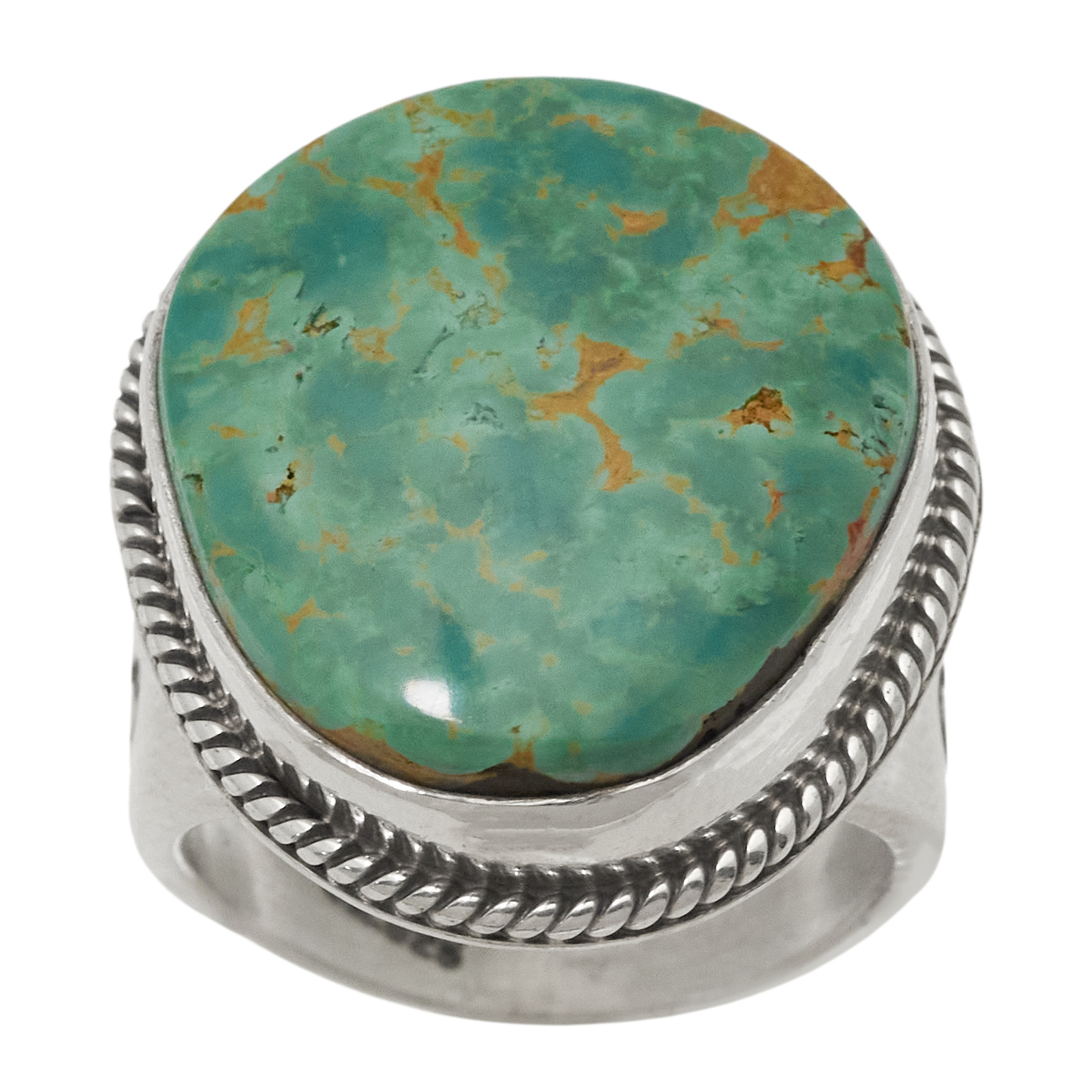 Turquoise and Silver Ring BA1870 - Harpo Paris