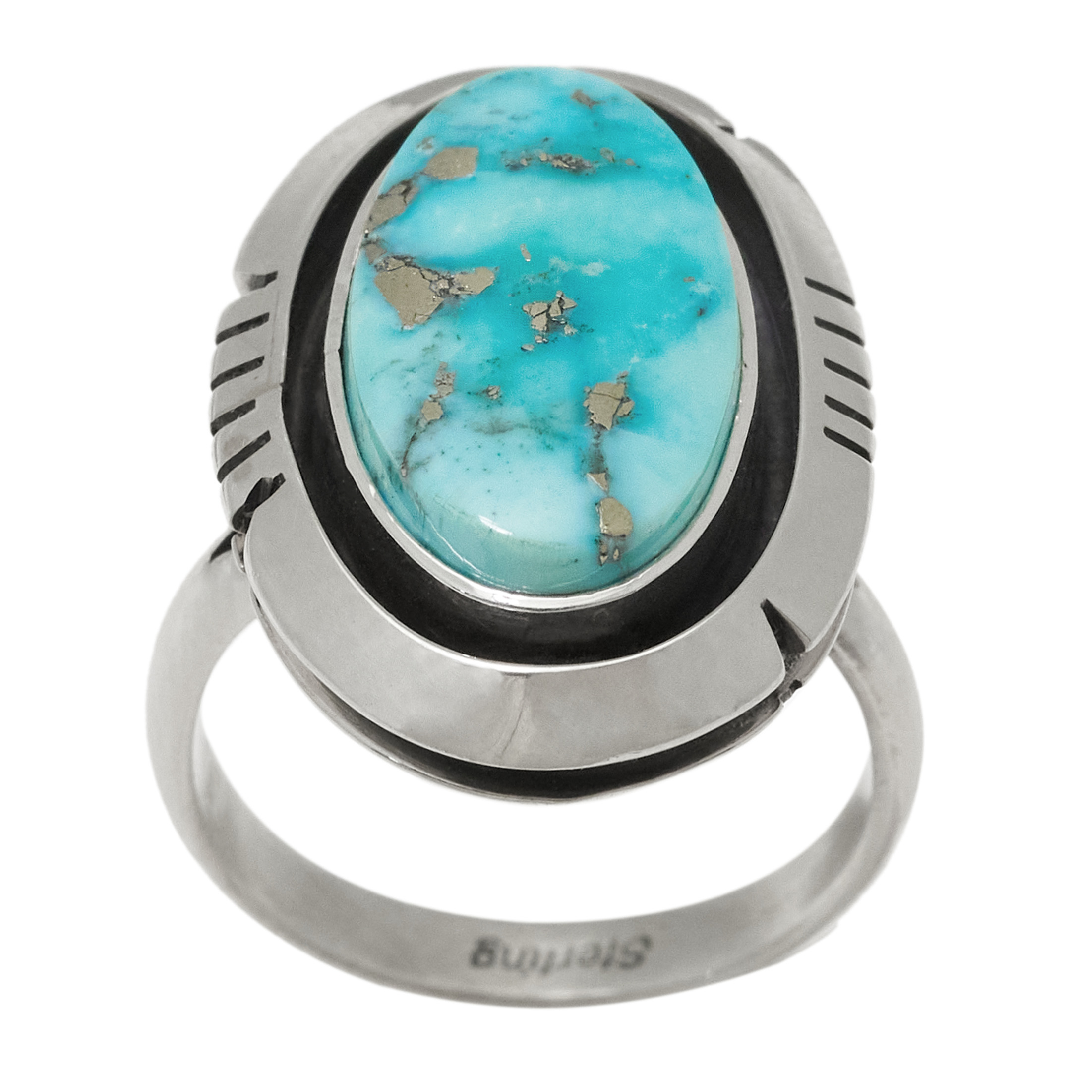 Bague turquoise et argent BA1874 - Harpo paris