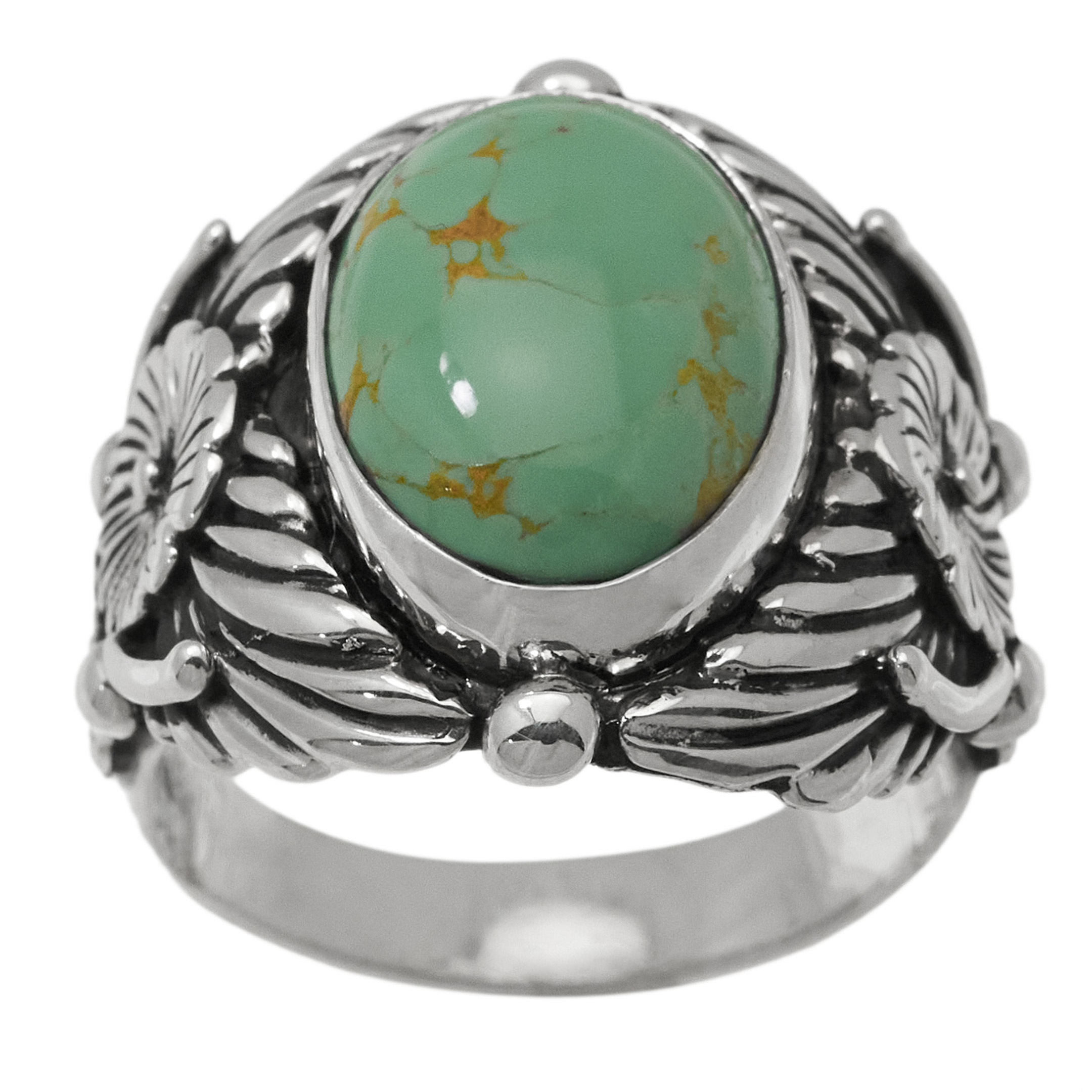 Bague Navajo turquoise et argent BA1884 - Harpo Paris