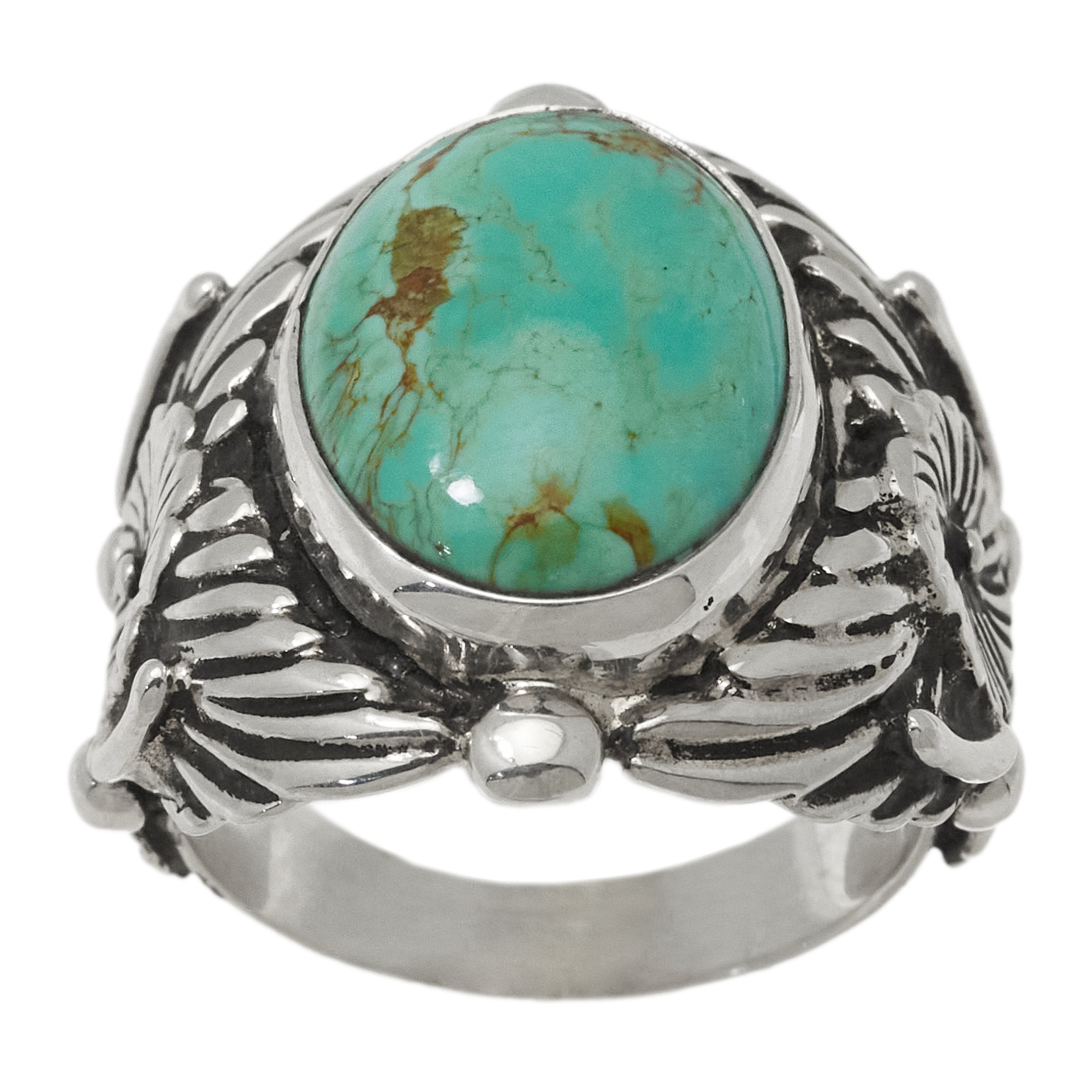 Bague Navajo turquoise et argent BA1879 - Harpo Paris