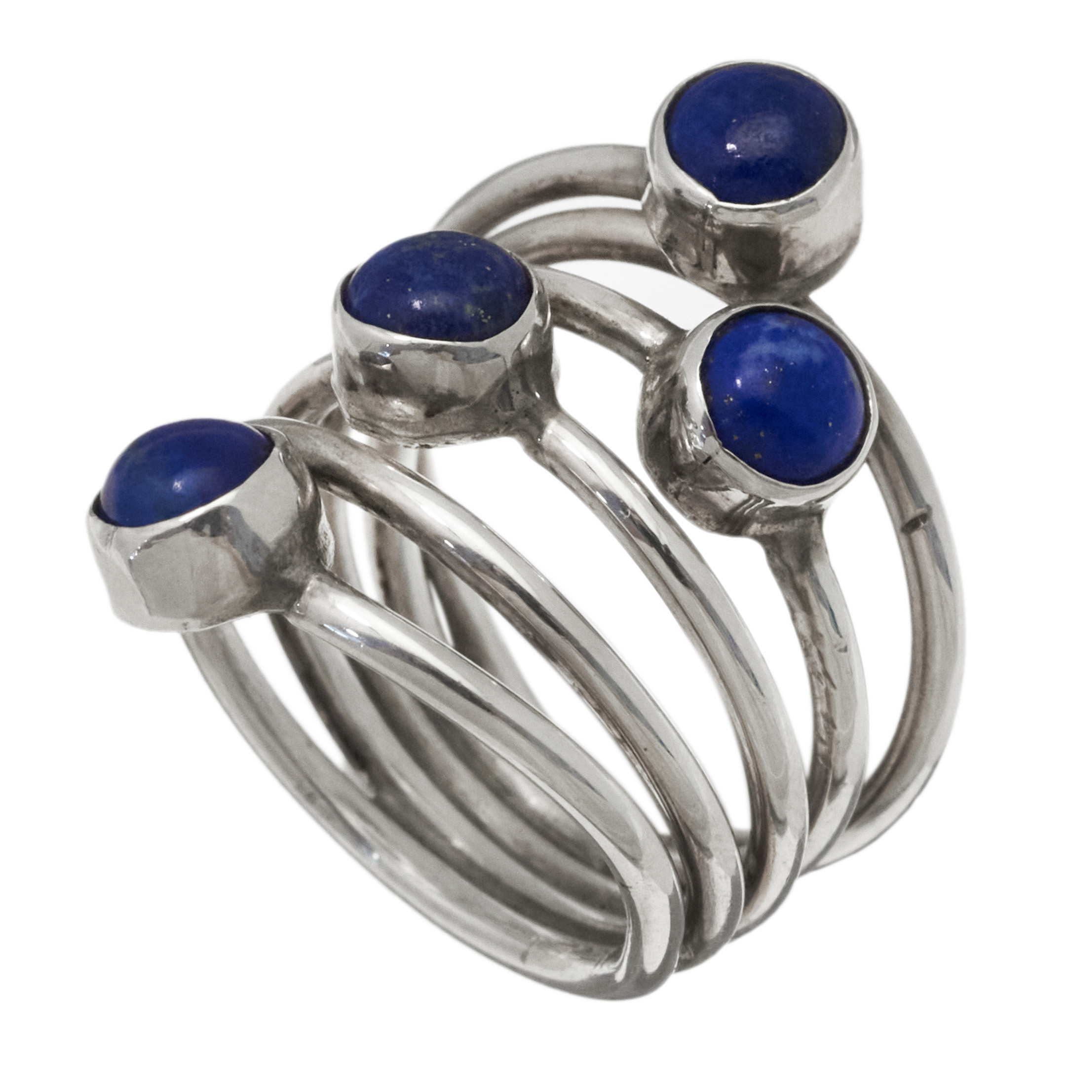 Bague Lapis lazuli et argent BA1888 - Harpo Paris