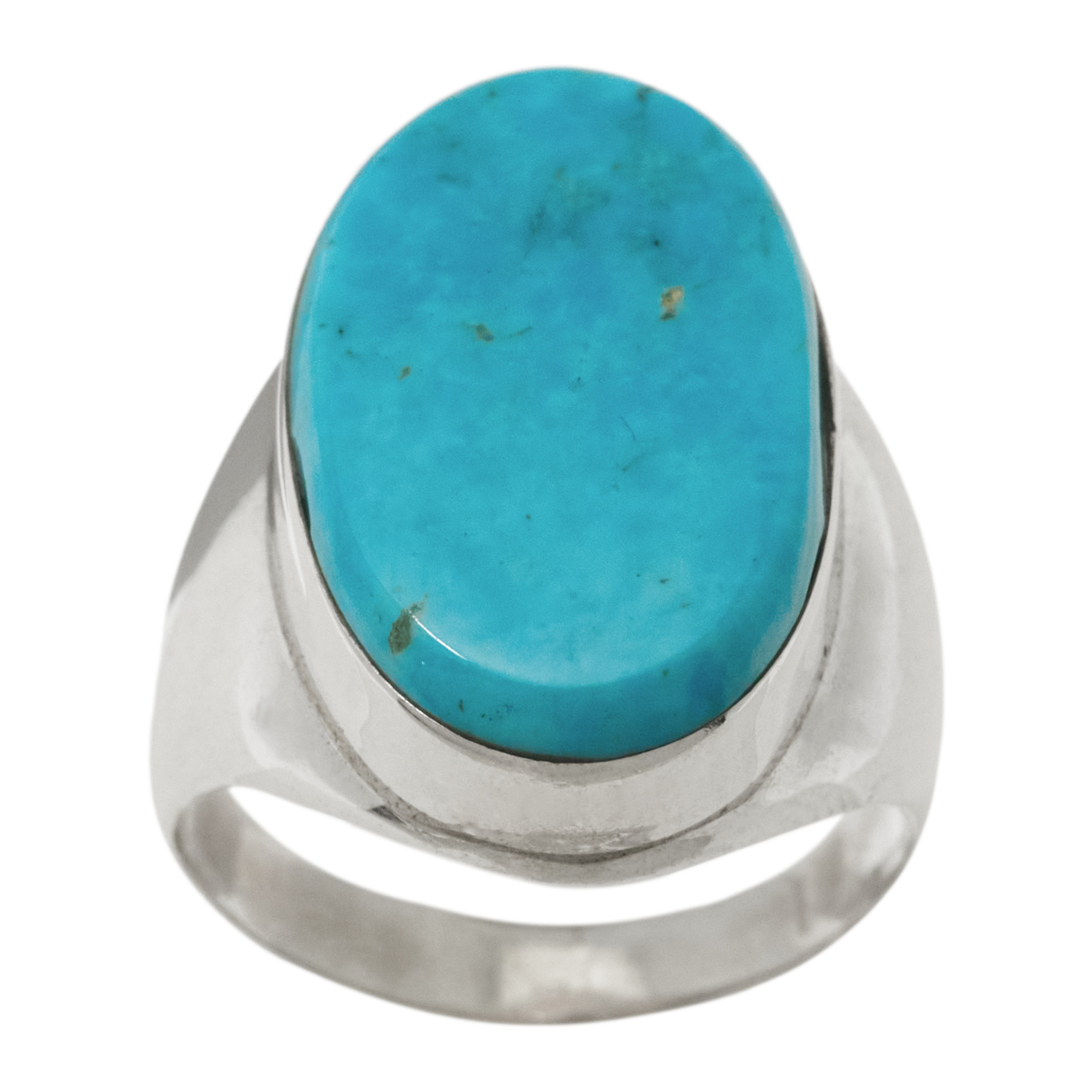 Turquoise and silver ring BA1896 - Harpo Paris