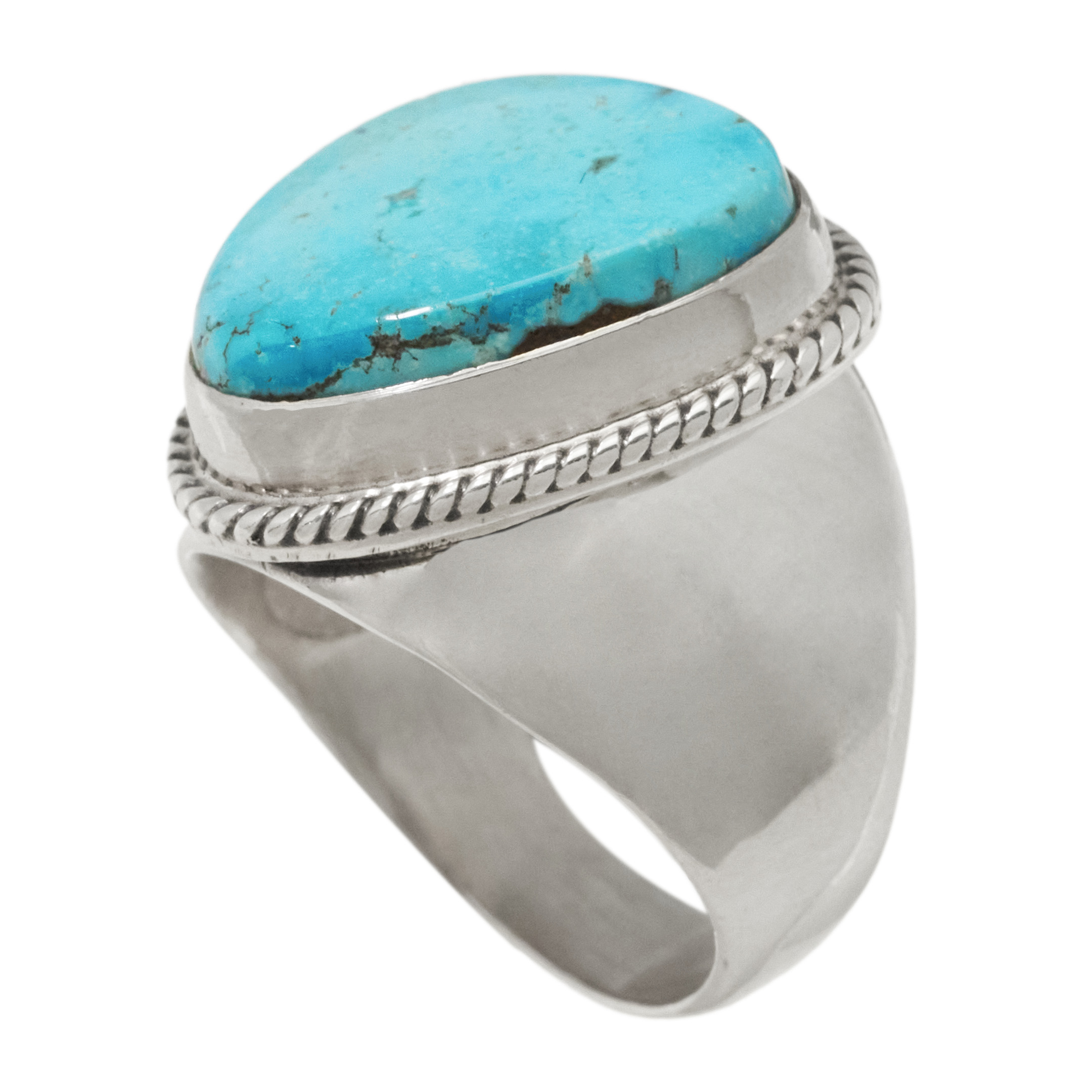 Turquoise and silver ring BA1897 - Harpo Paris