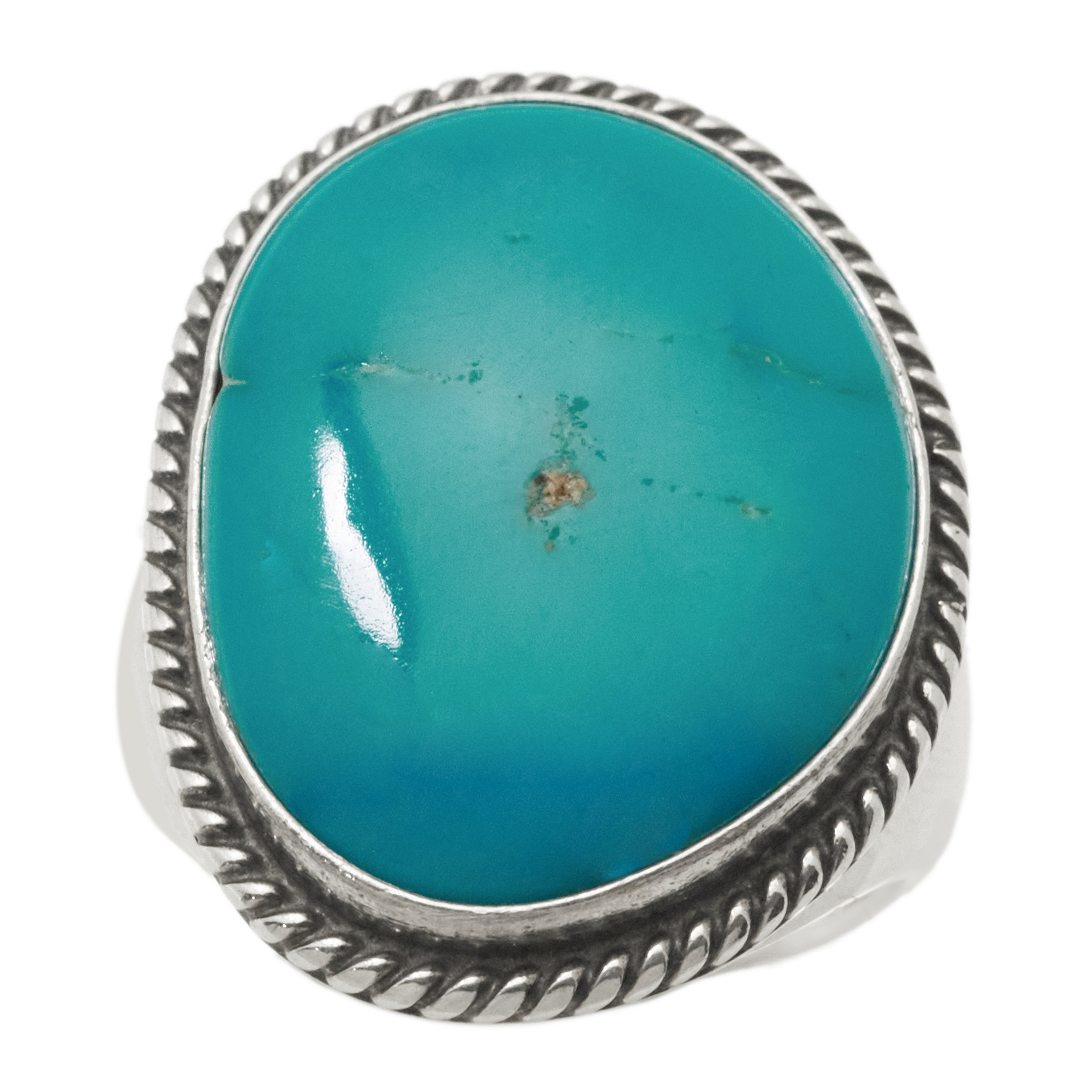 Bague Navajo pour homme turquoise et argent BA1898 - Harpo Paris