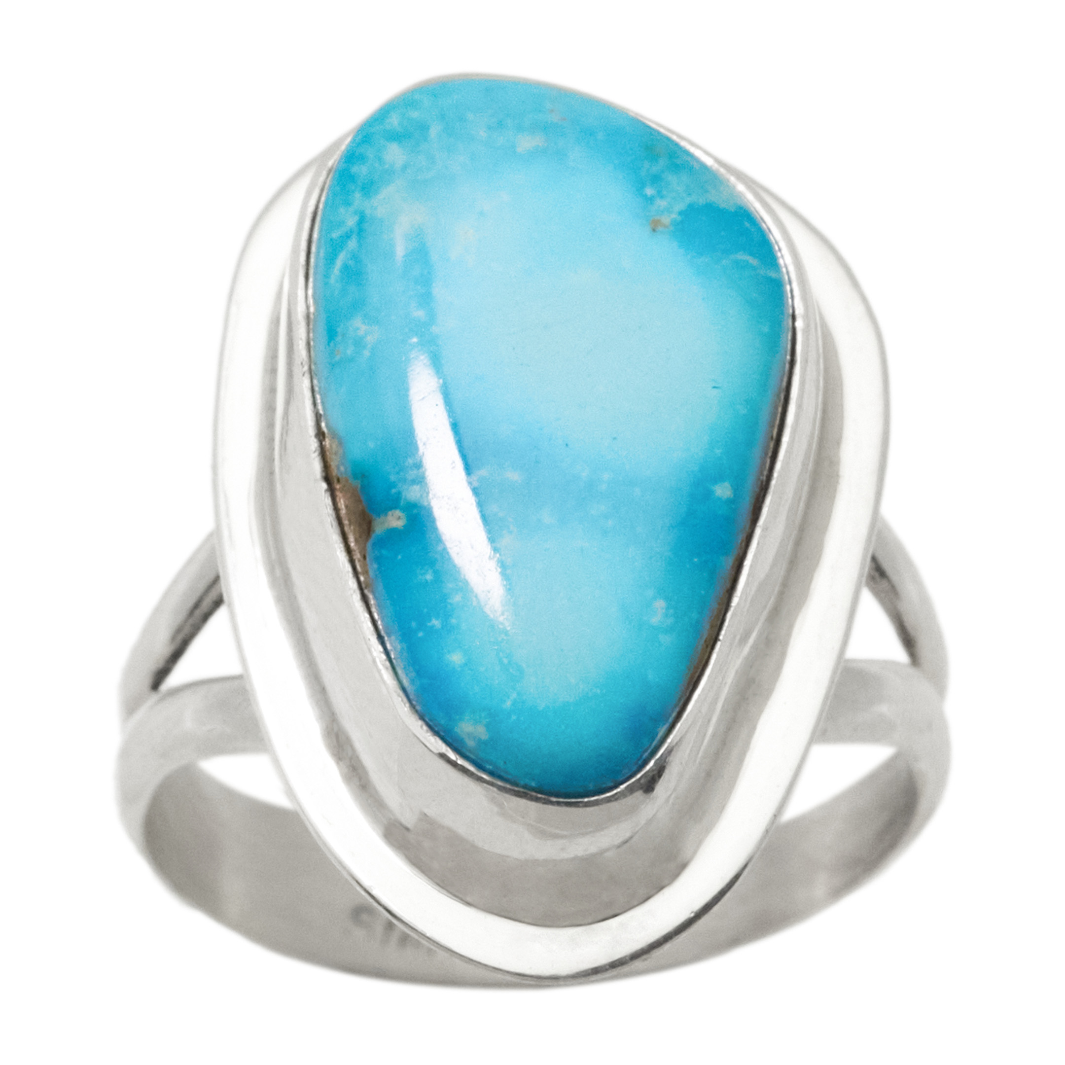 Turquoise and silver ring BA1903 - Harpo Paris