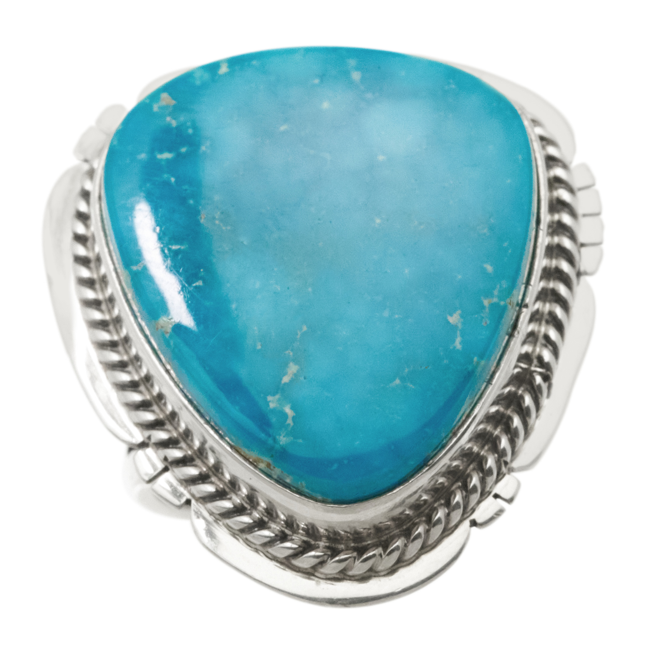 Turquoise and silver ring BA1905 - Harpo Paris