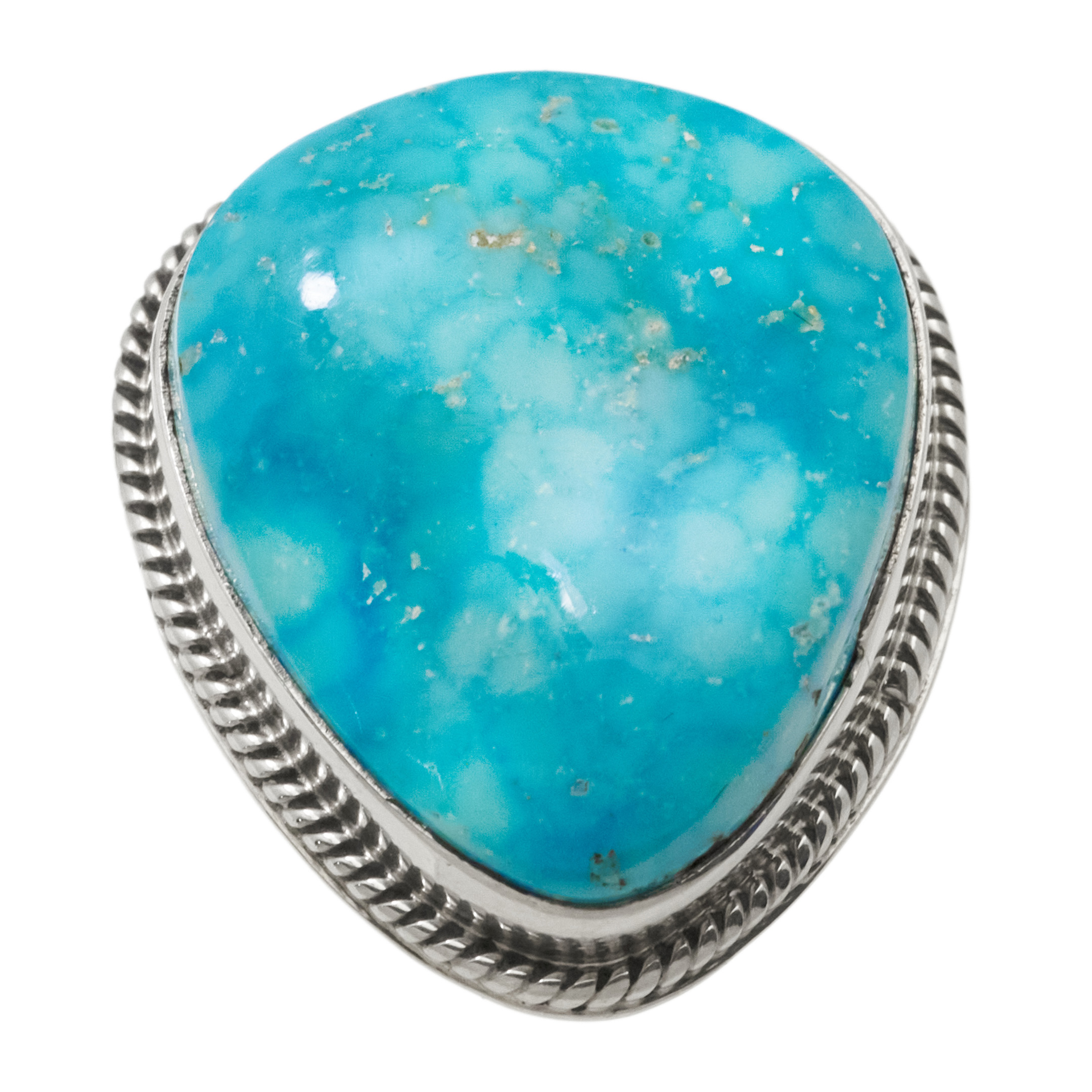 Turquoise and silver ring BA1906 - Harpo Paris