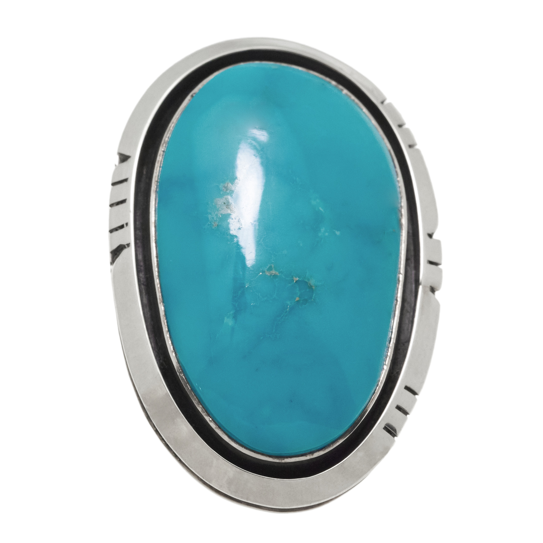 Navajo ring for women BA1907 in turquoise and silver - Harpo Paris