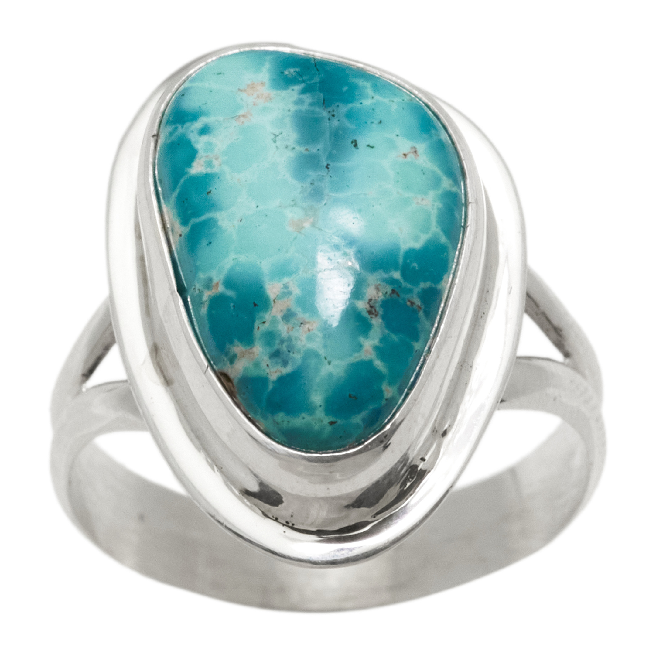 Turquoise and silver ring BA1925 - Harpo Paris