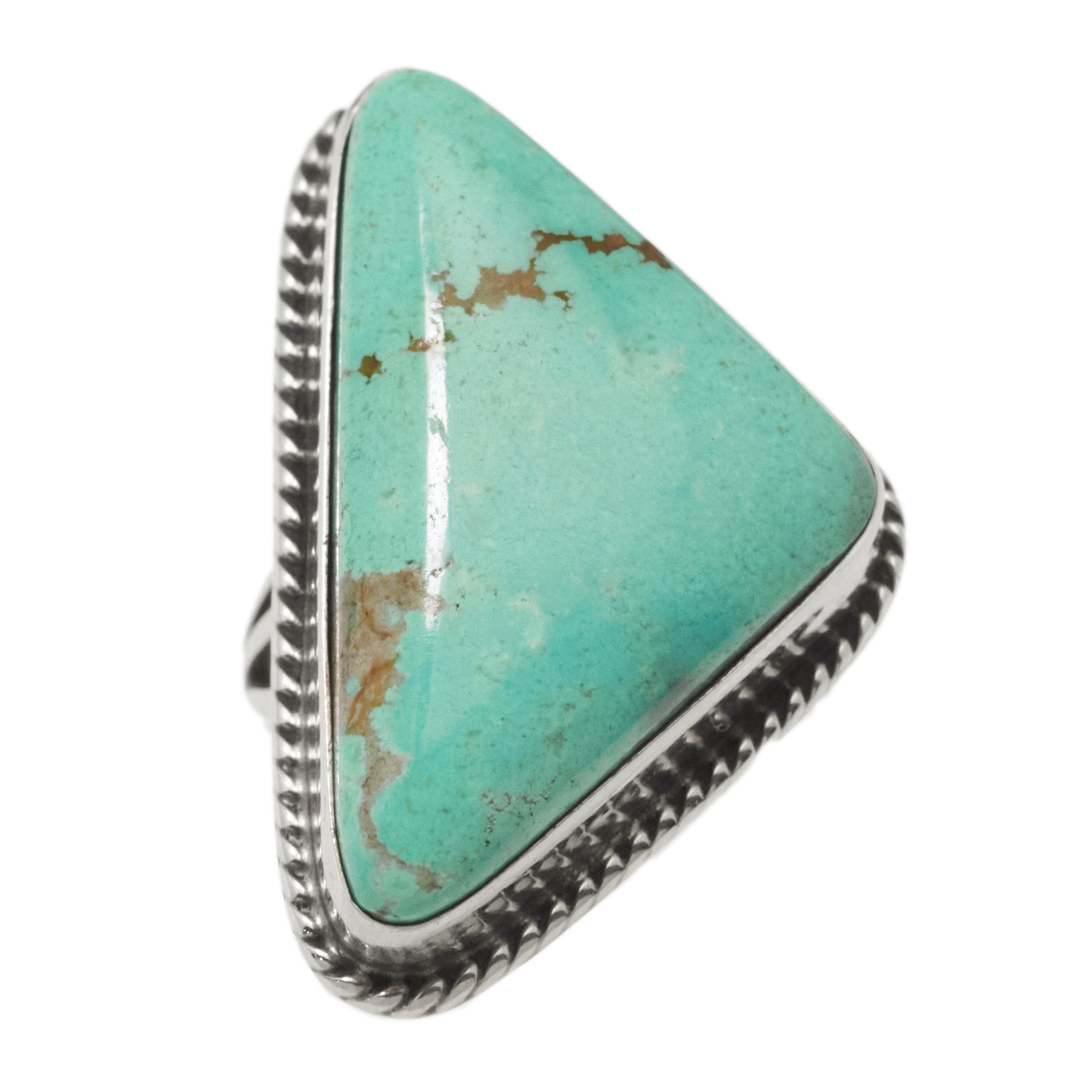 Navajo ring for woman in turquoise and silver BA1926 - Harpo Paris