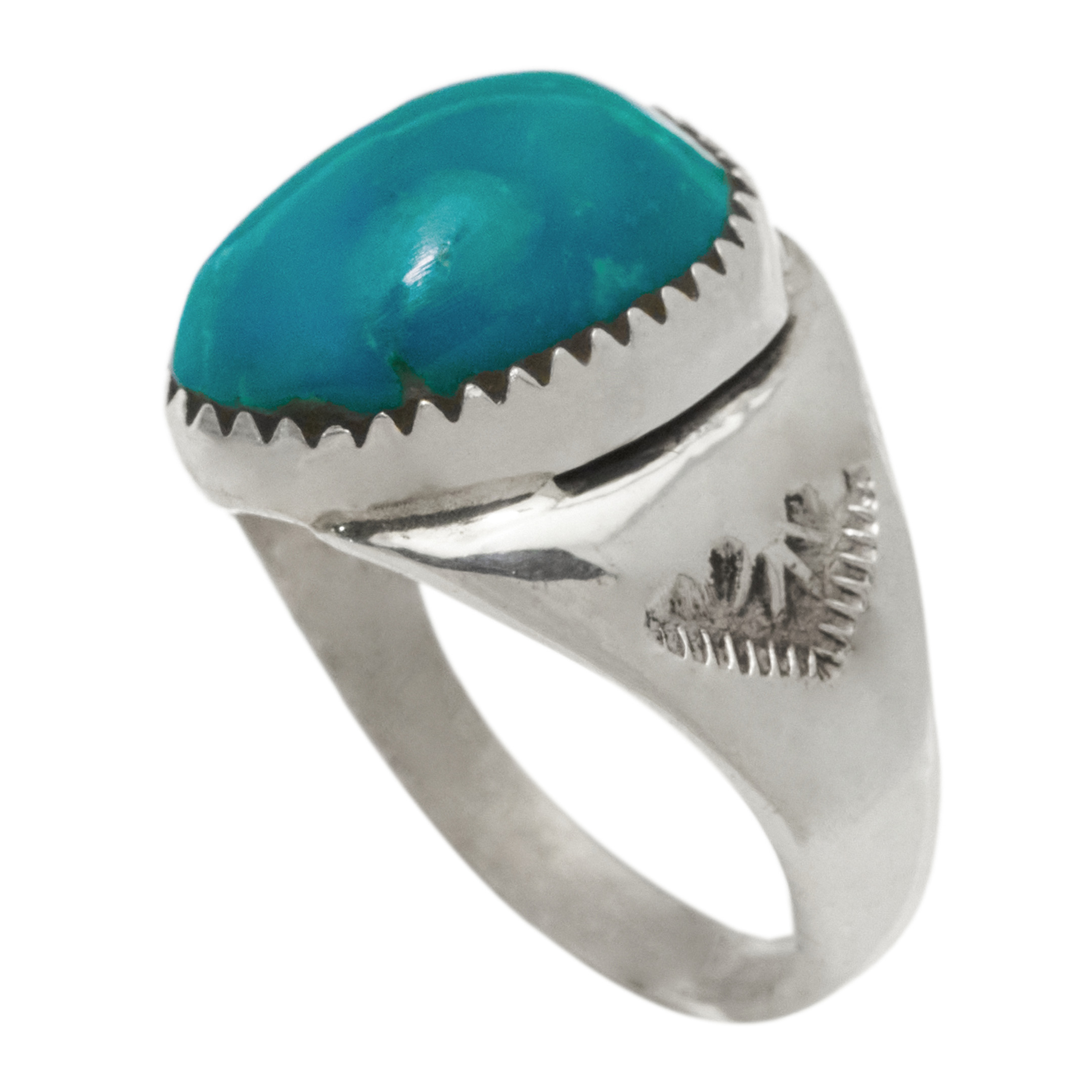 Turquoise and silver ring BA1927 - Harpo Paris