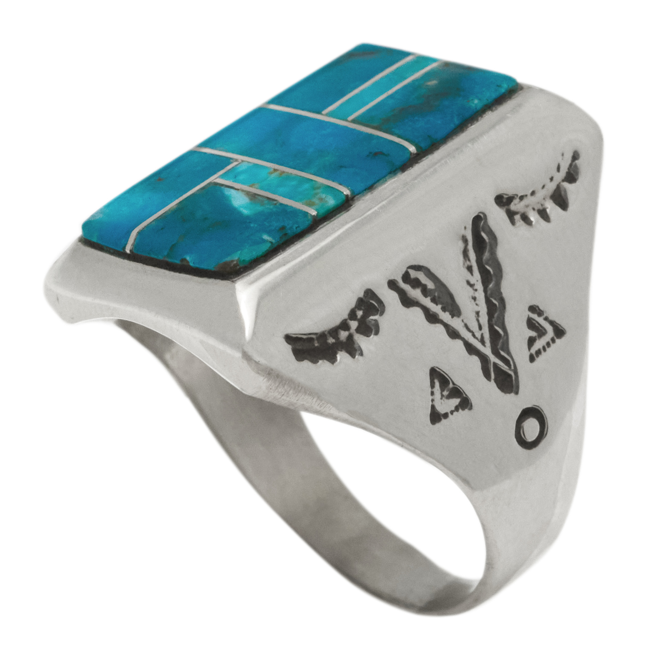 BA1928 inlay and silver ring - Harpo Paris