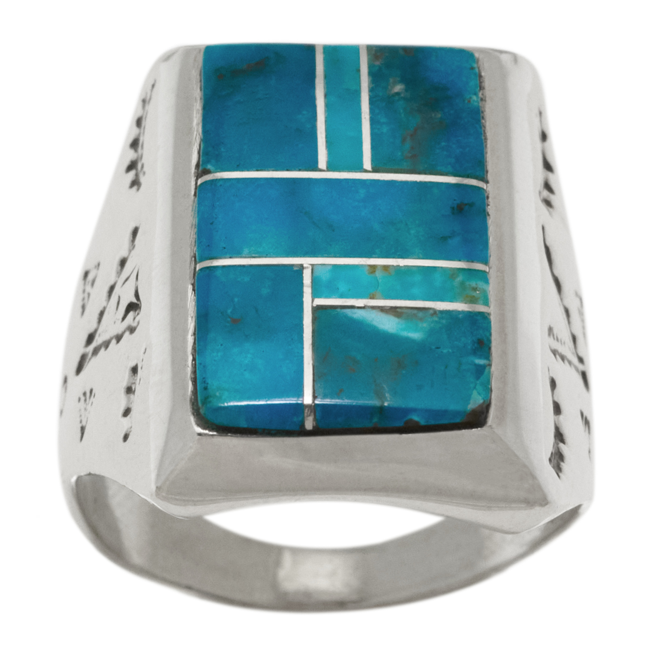 BA1928 inlay and silver ring - Harpo Paris