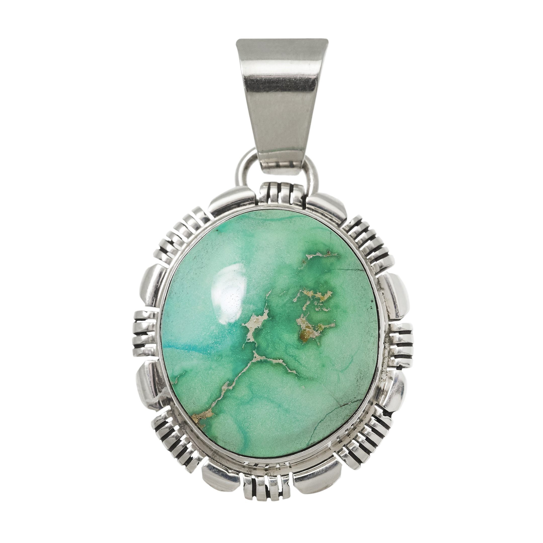 Pendentif turquoise Navajo unisexe PE673 - Harpo Paris
