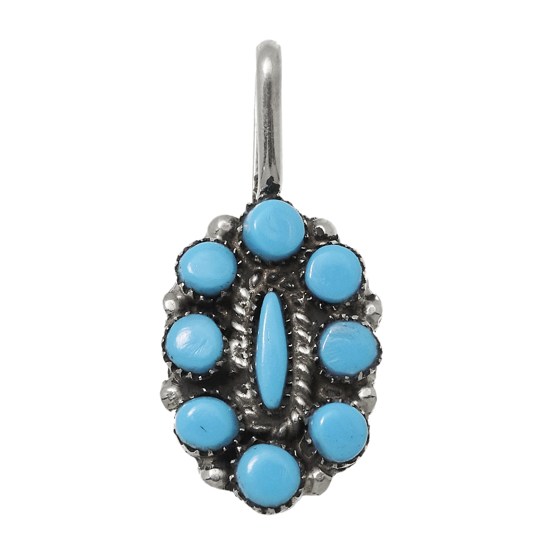 Pendentif turquoise Navajo unisexe PE675 - Harpo Paris