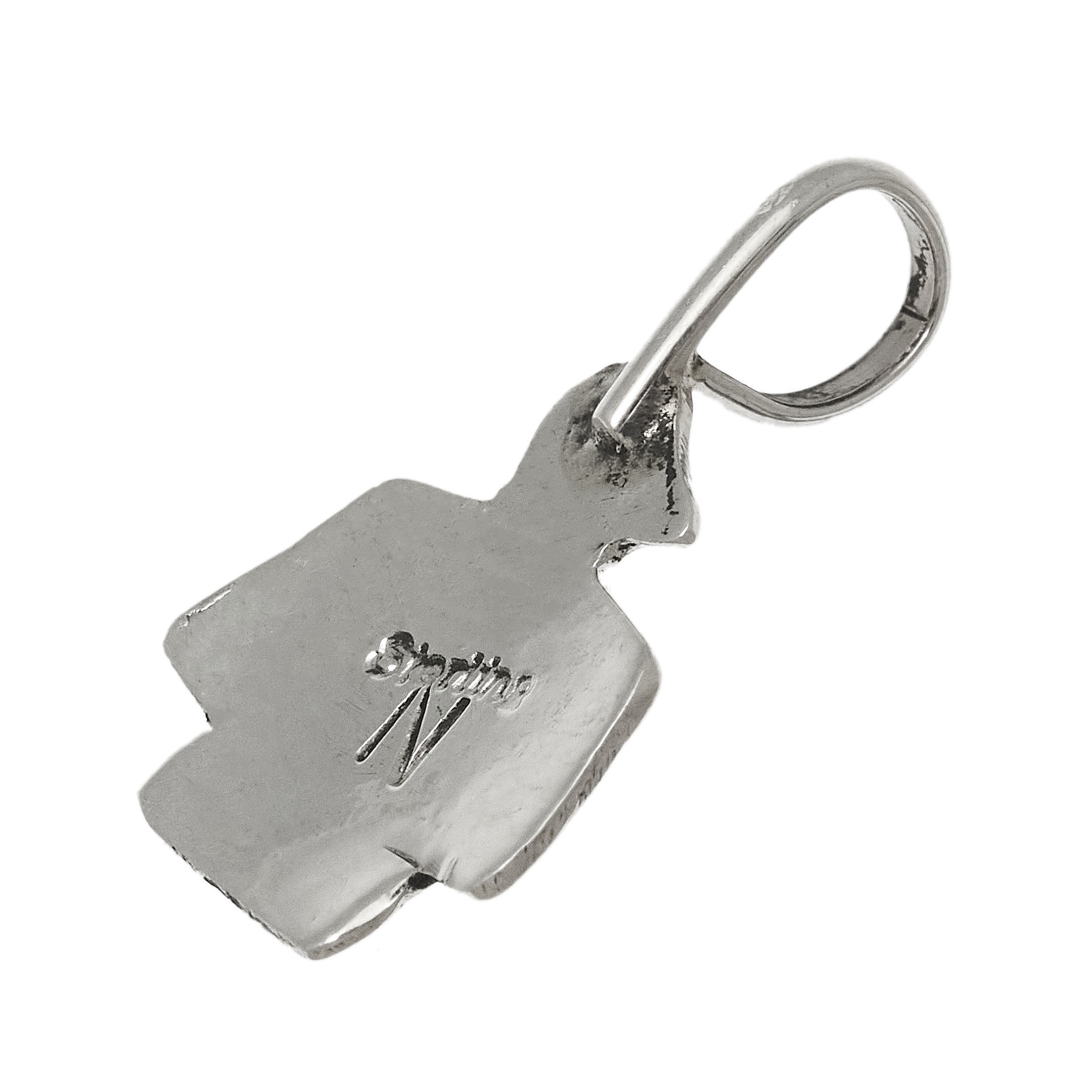 Thunderbird pendant turquoise and silver PE678 - Harpo Paris