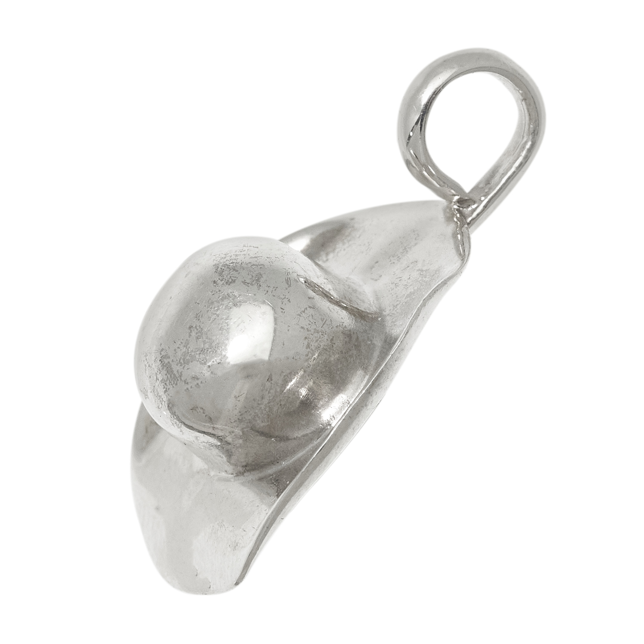 Navajo silver cowboy hat pendant PE691 - Harpo Paris
