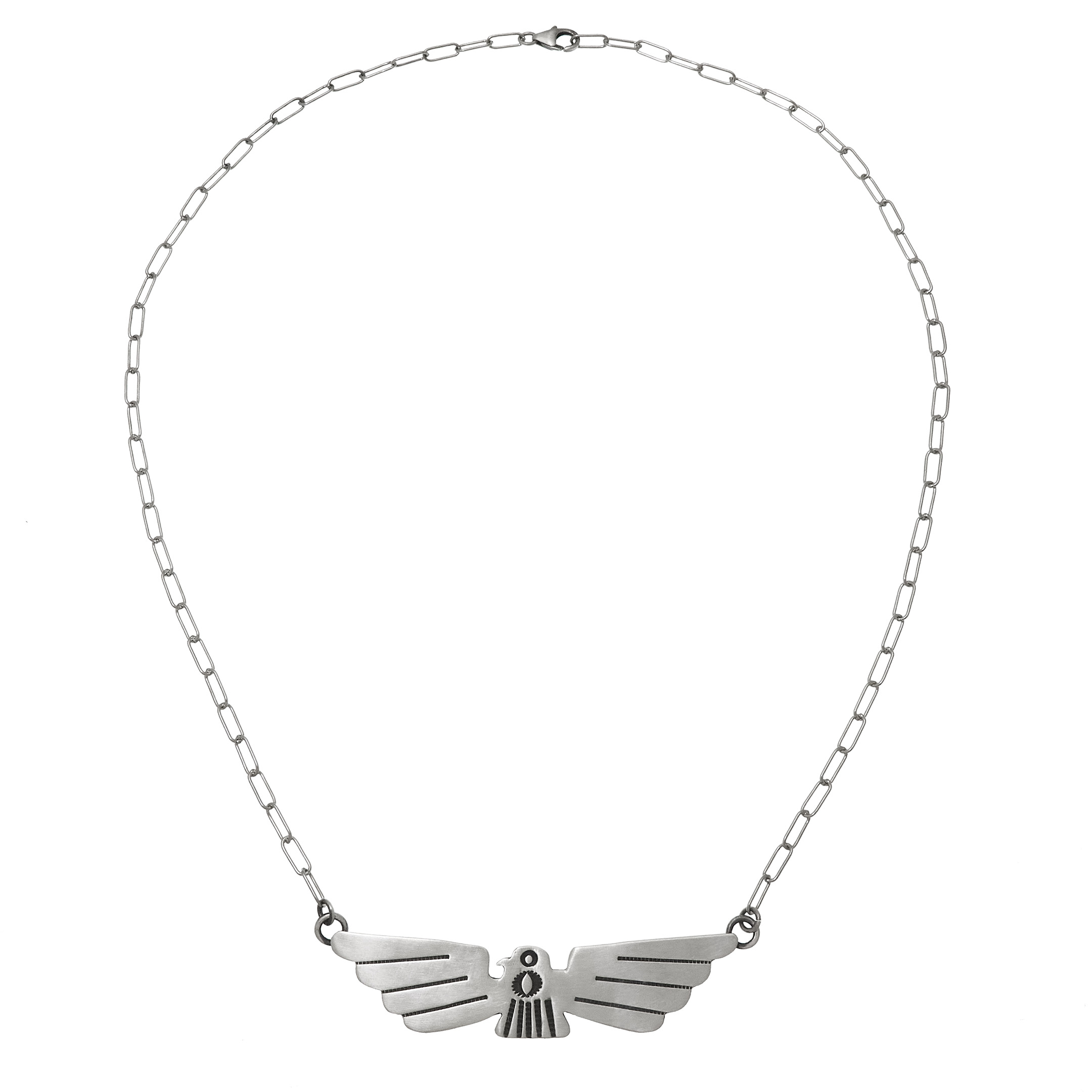 Collier aigle et argent CO290 - Harpo Paris