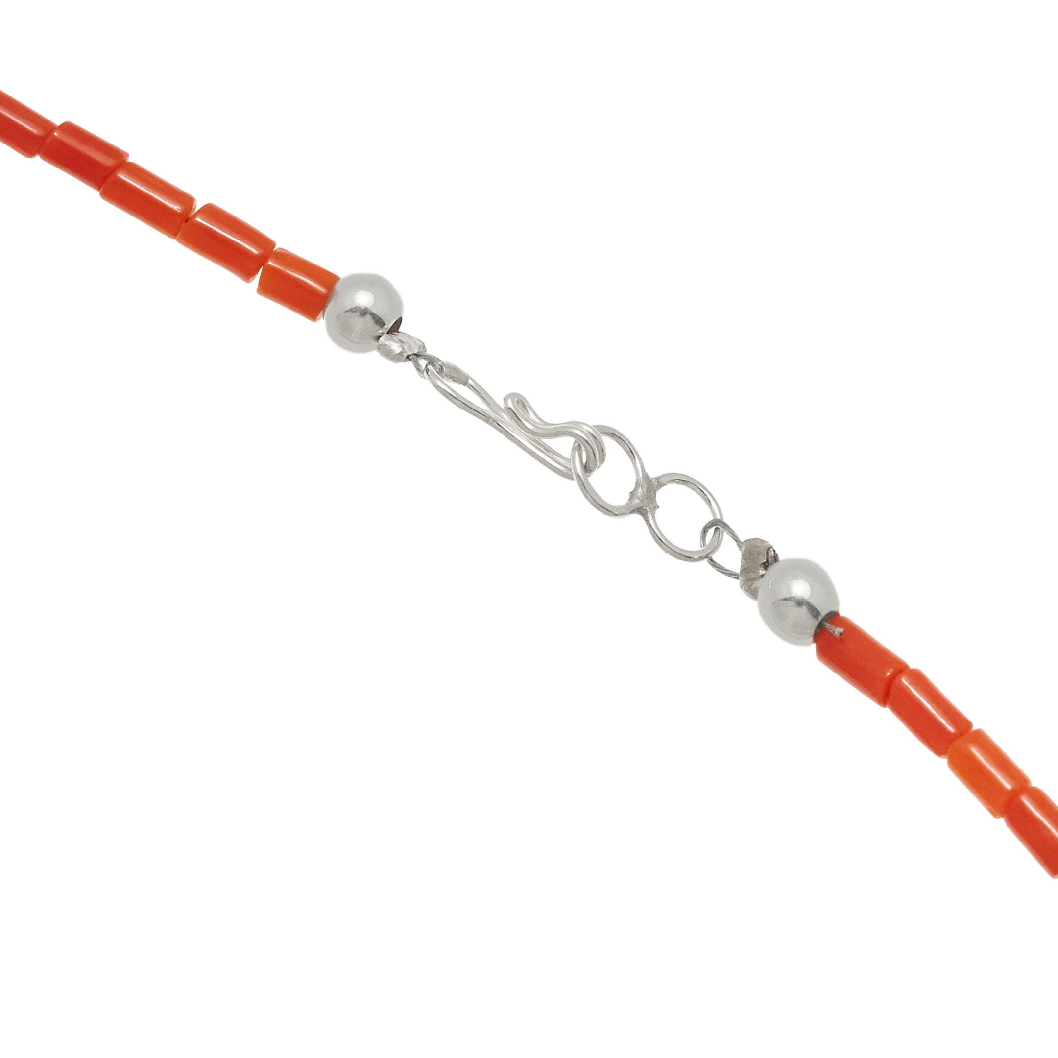 Collier corail et argent CO291 - Harpo Paris