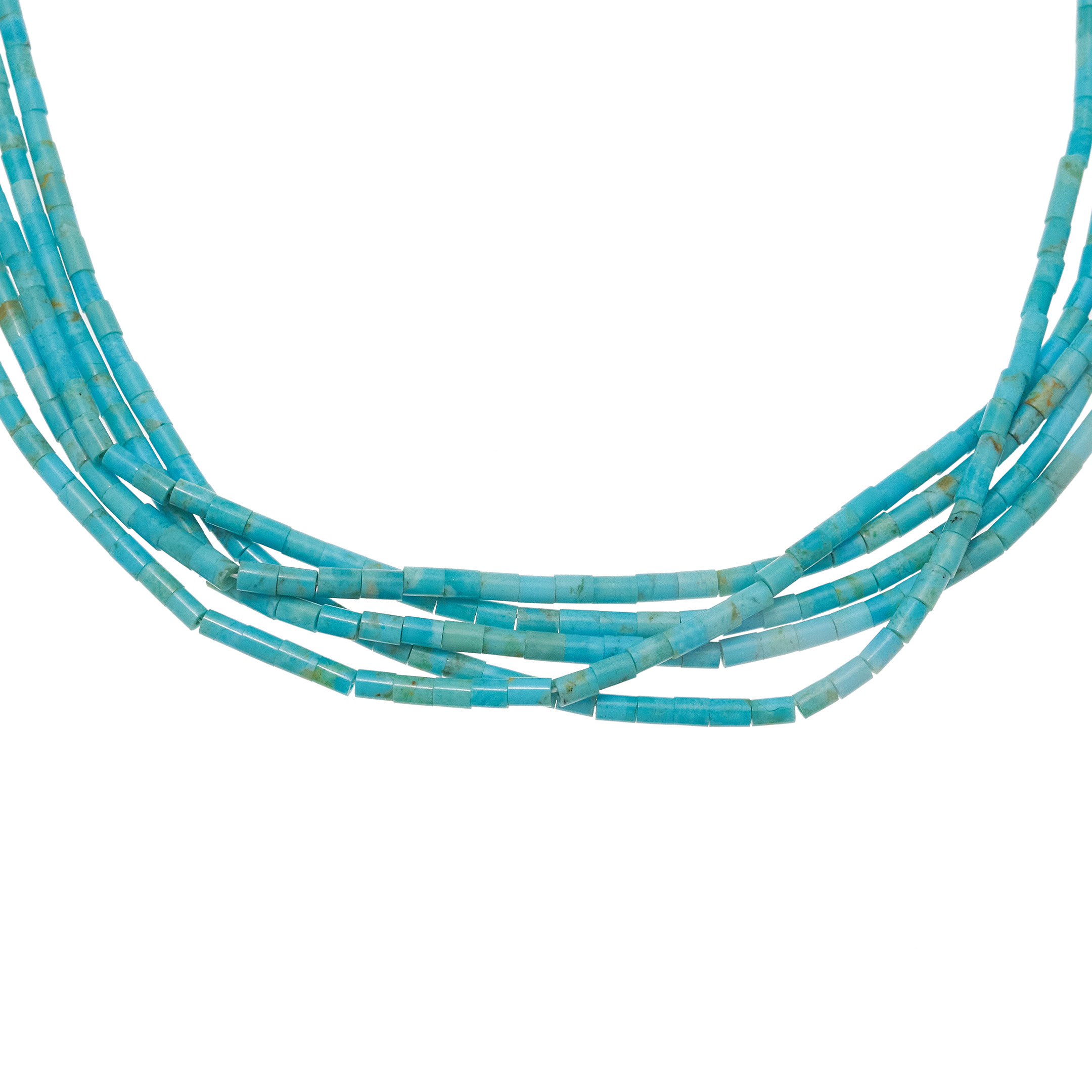 Five strands turquoise necklace CO293 - Harpo Paris
