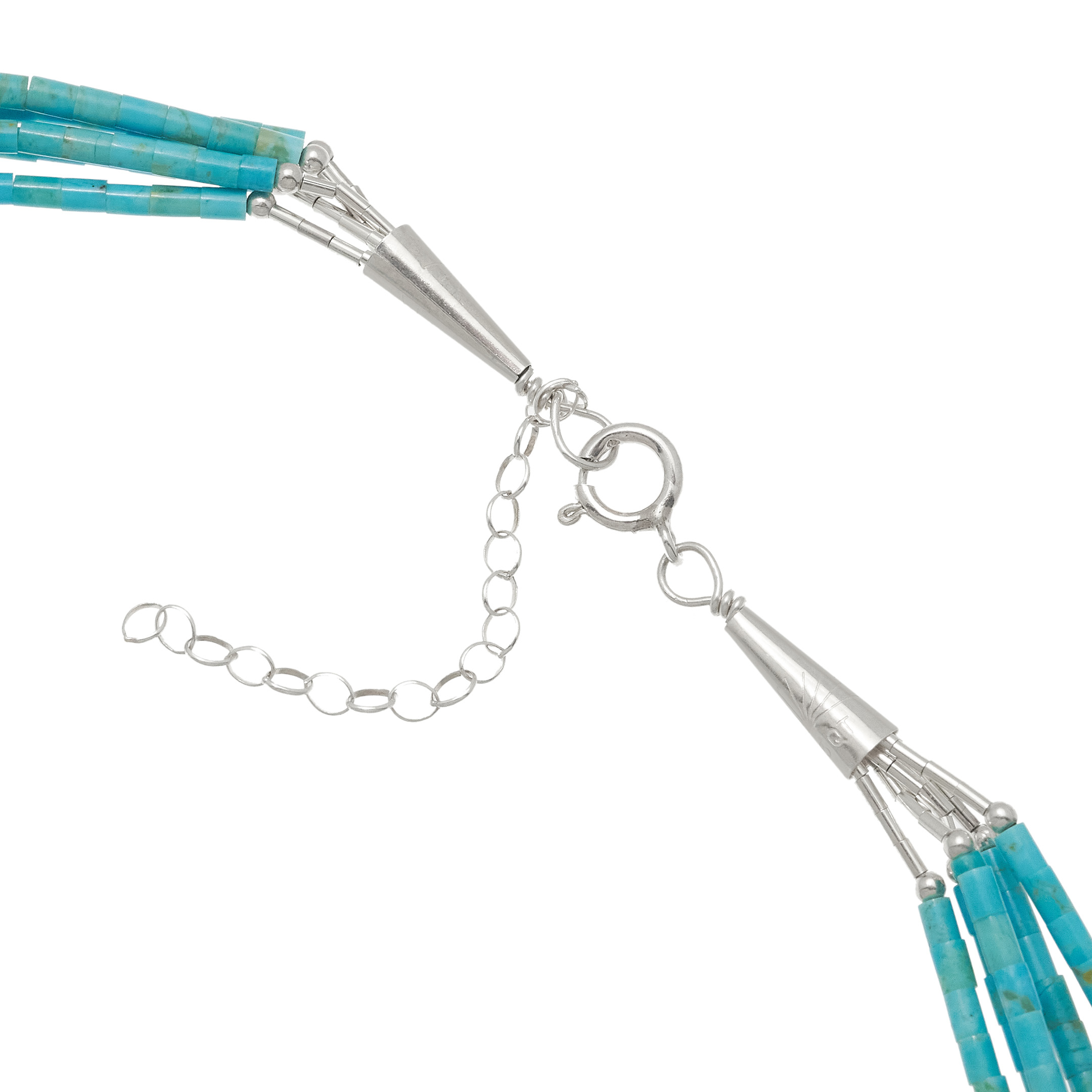 Five strands turquoise necklace CO293 - Harpo Paris
