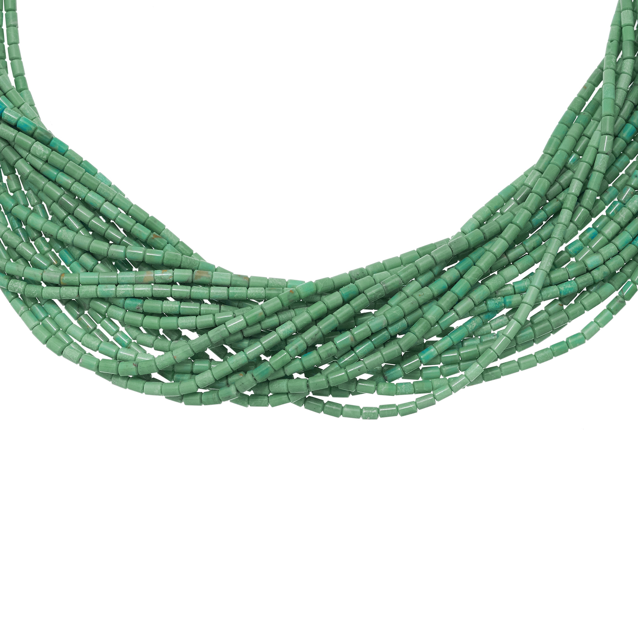 twenty strands turquoise necklace CO294 - Harpo Paris