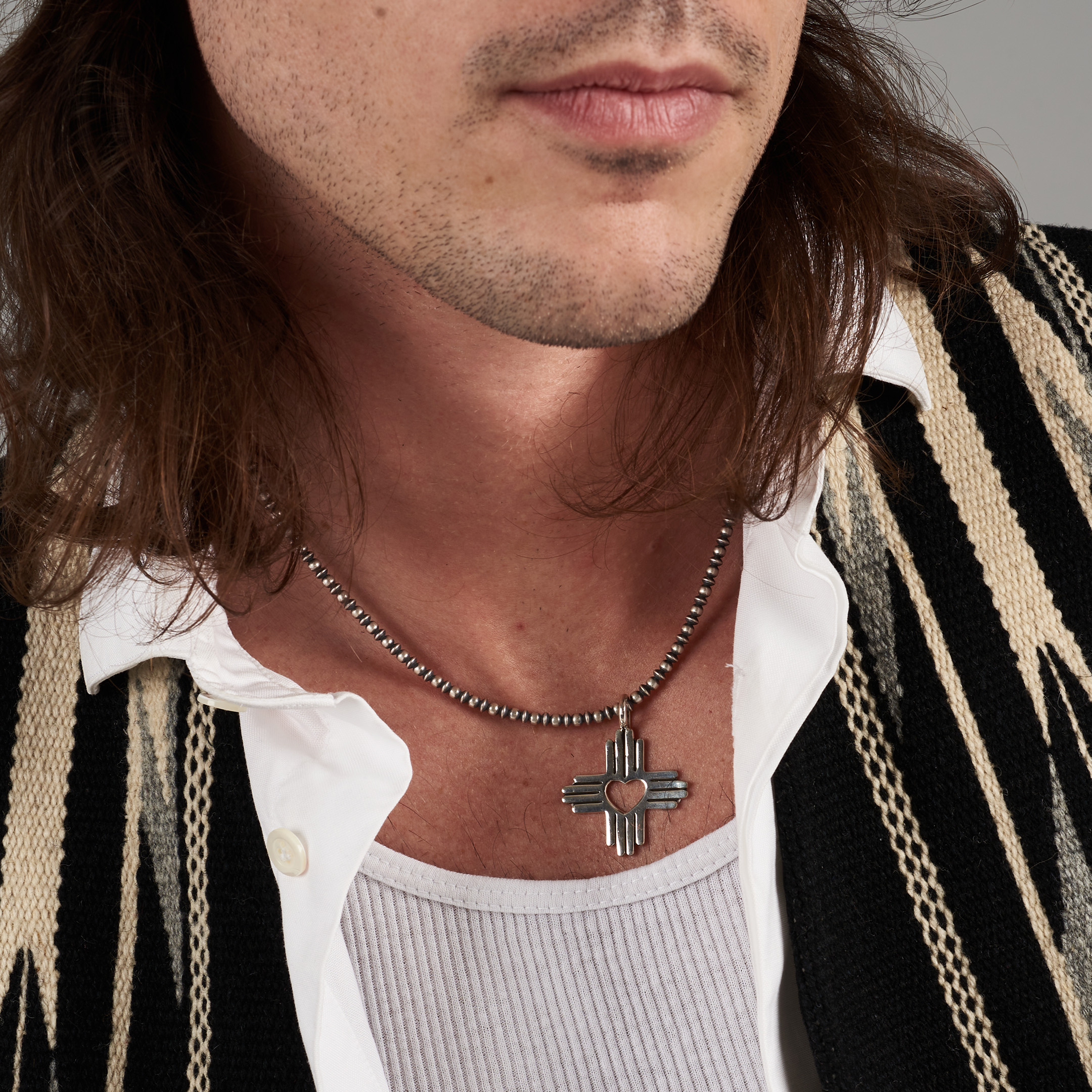 Pendentif croix Zia argent Harpo PE273 - Harpo Paris