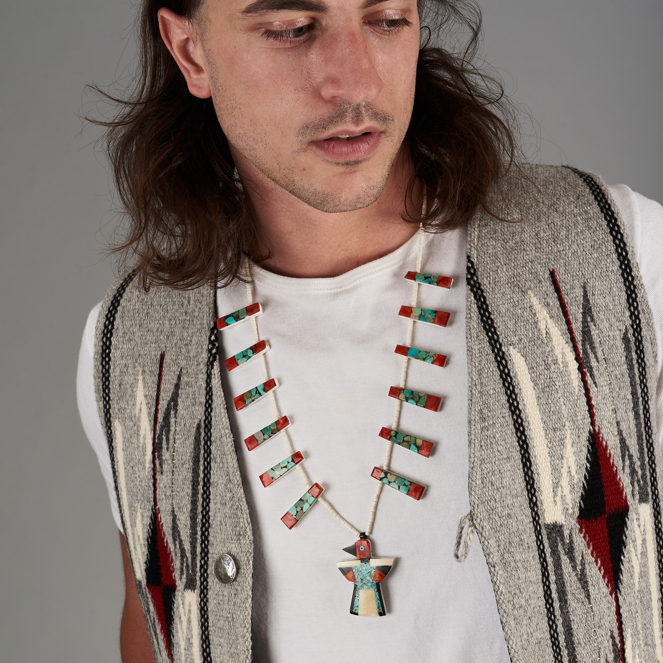 Collier Pueblo Thunderbird CO295 - Harpo Paris