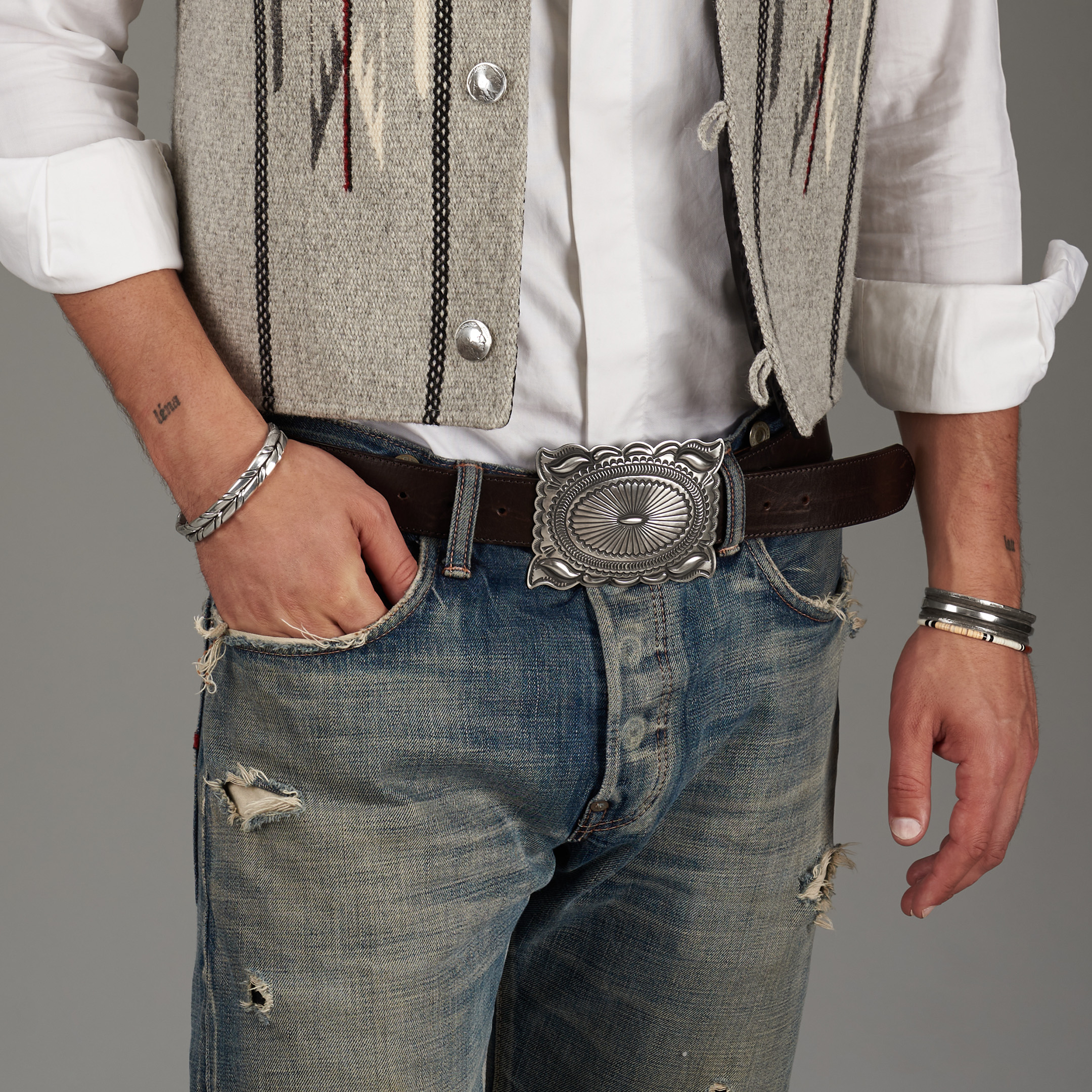 Boucle de ceinture argent BK102 - Harpo Paris