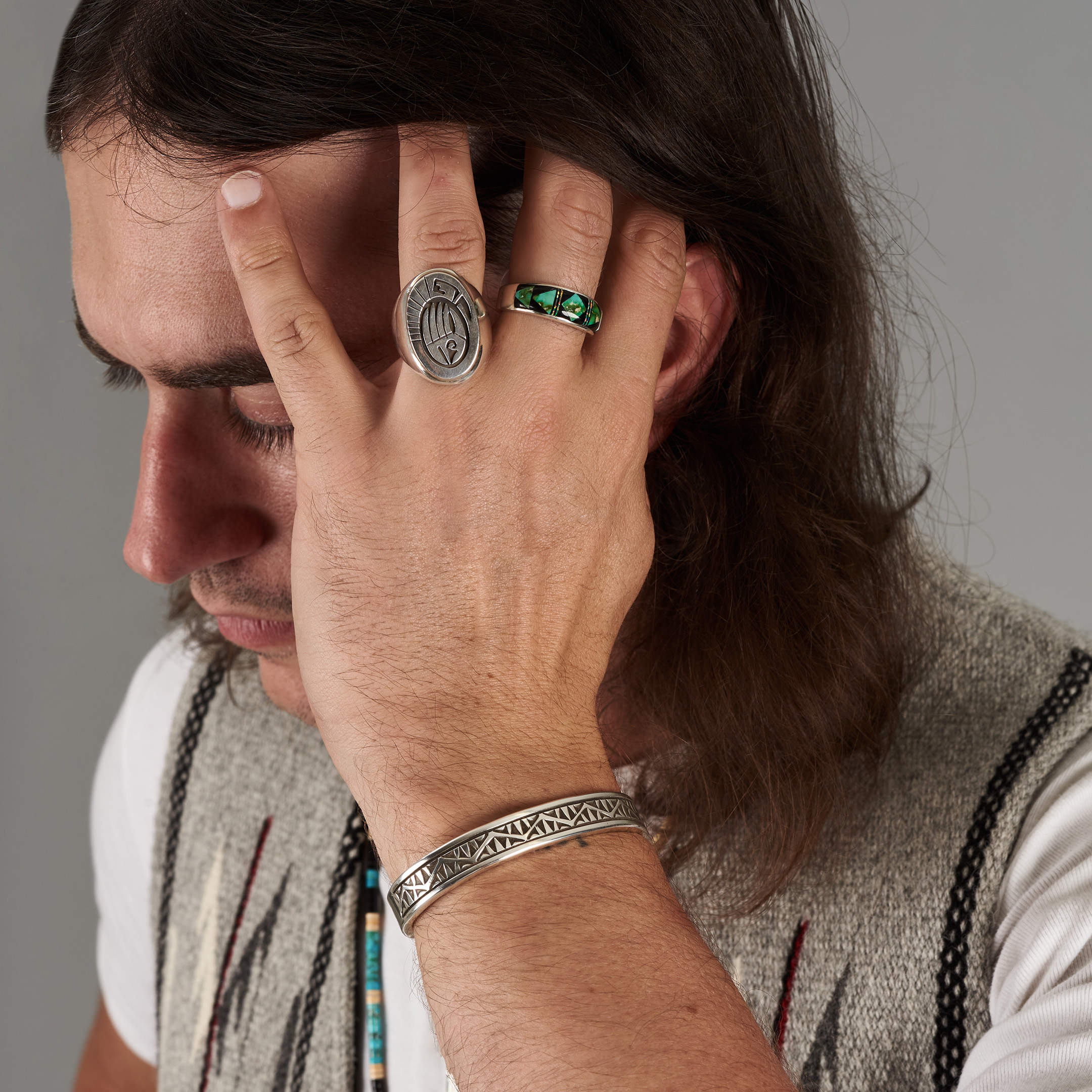 Bracelet en argent massif BR947 - Harpo Paris
