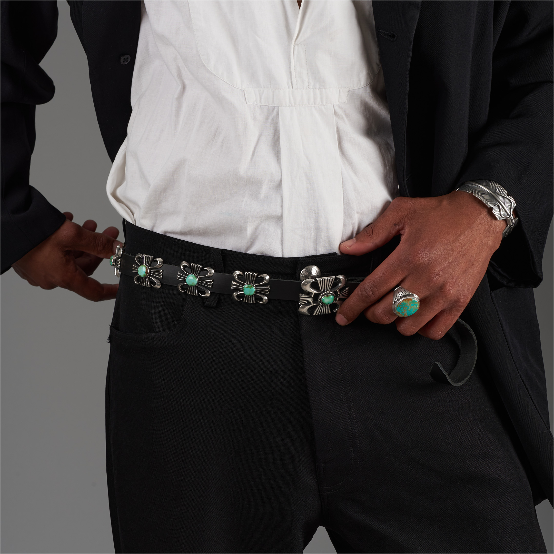 Bague turquoise et argent BA1867 - Harpo Paris
