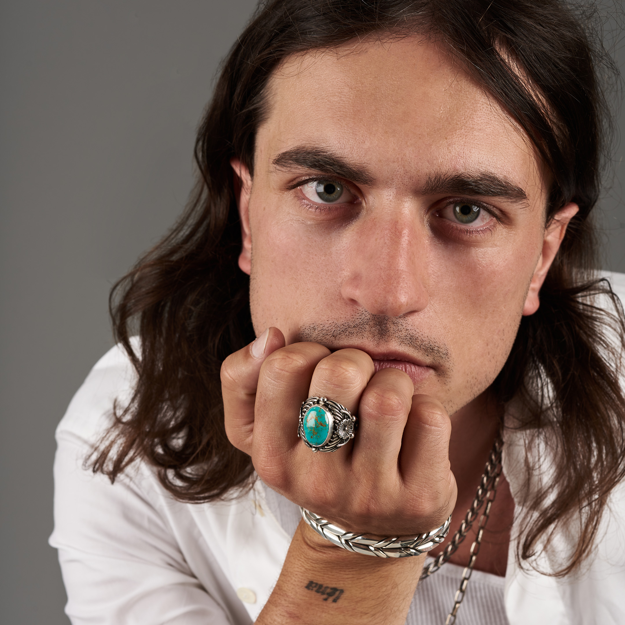 Bague turquoise et argent BA1880 - Harpo paris