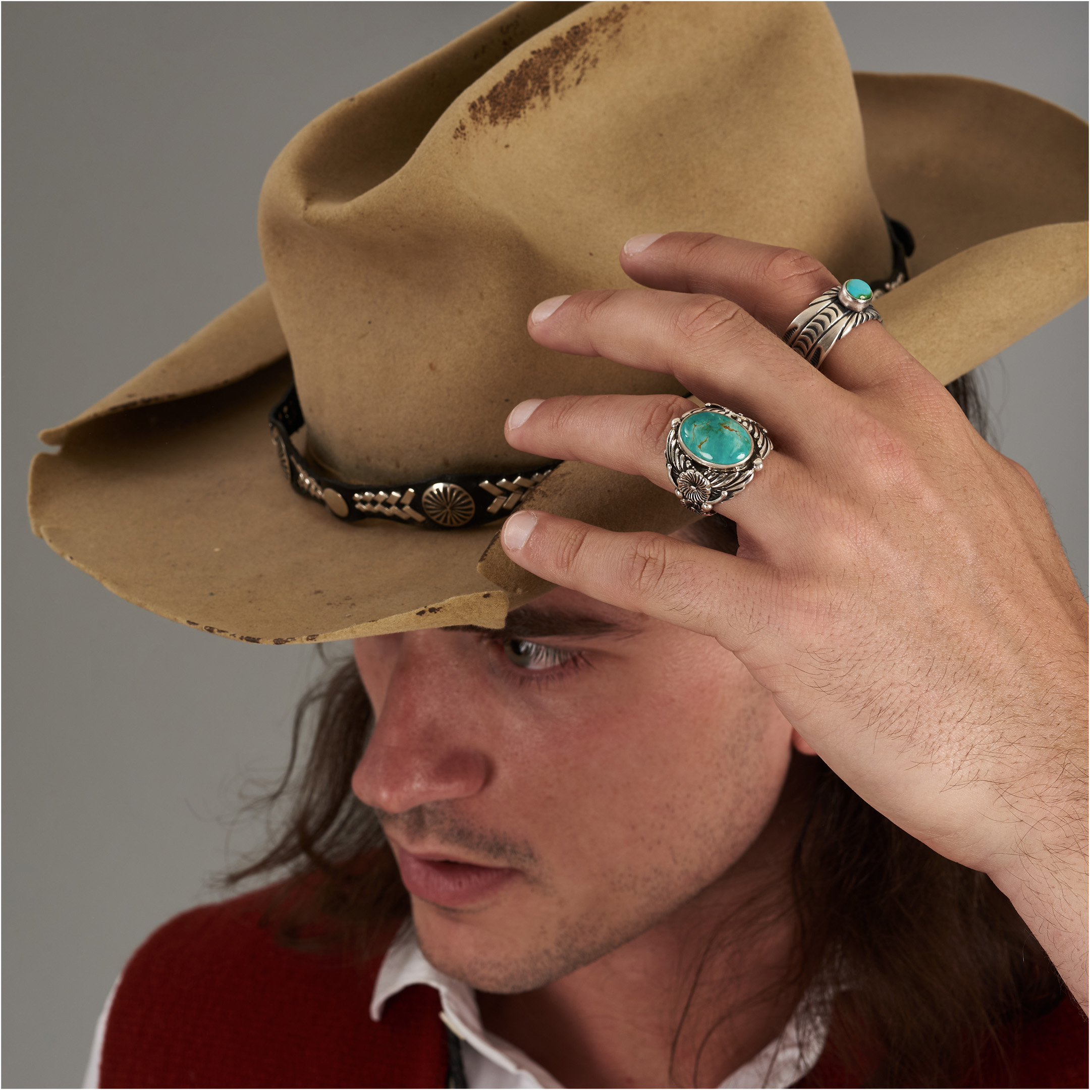 Bague turquoise et argent BA1881 - Harpo paris