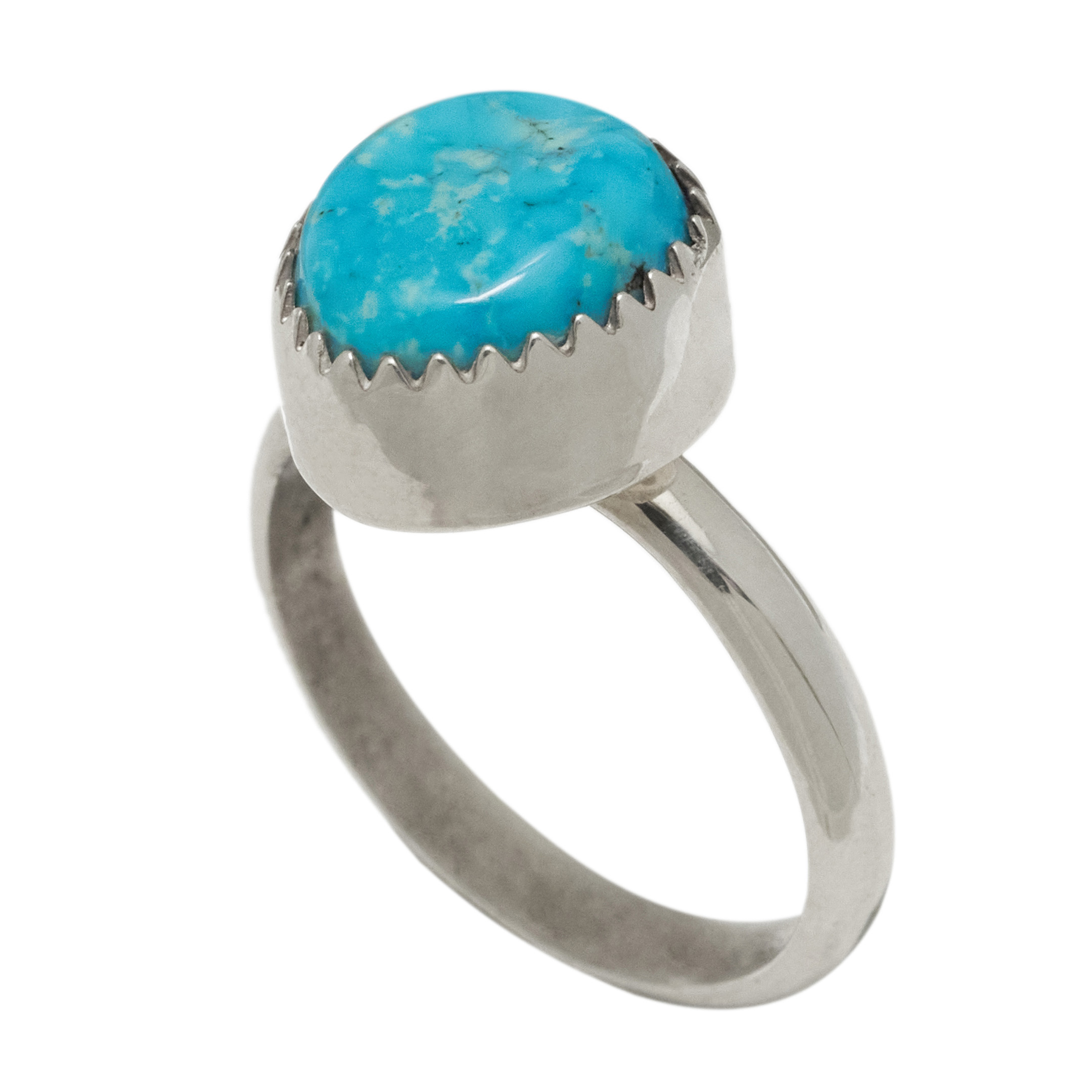 Turquoise and silver ring BA1818 - Harpo Paris