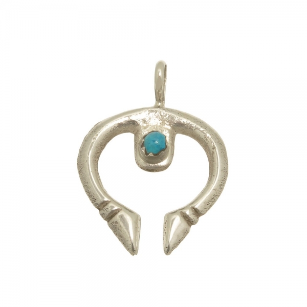 Harpo Paris pendant PE173 small naja in silver and turquoise