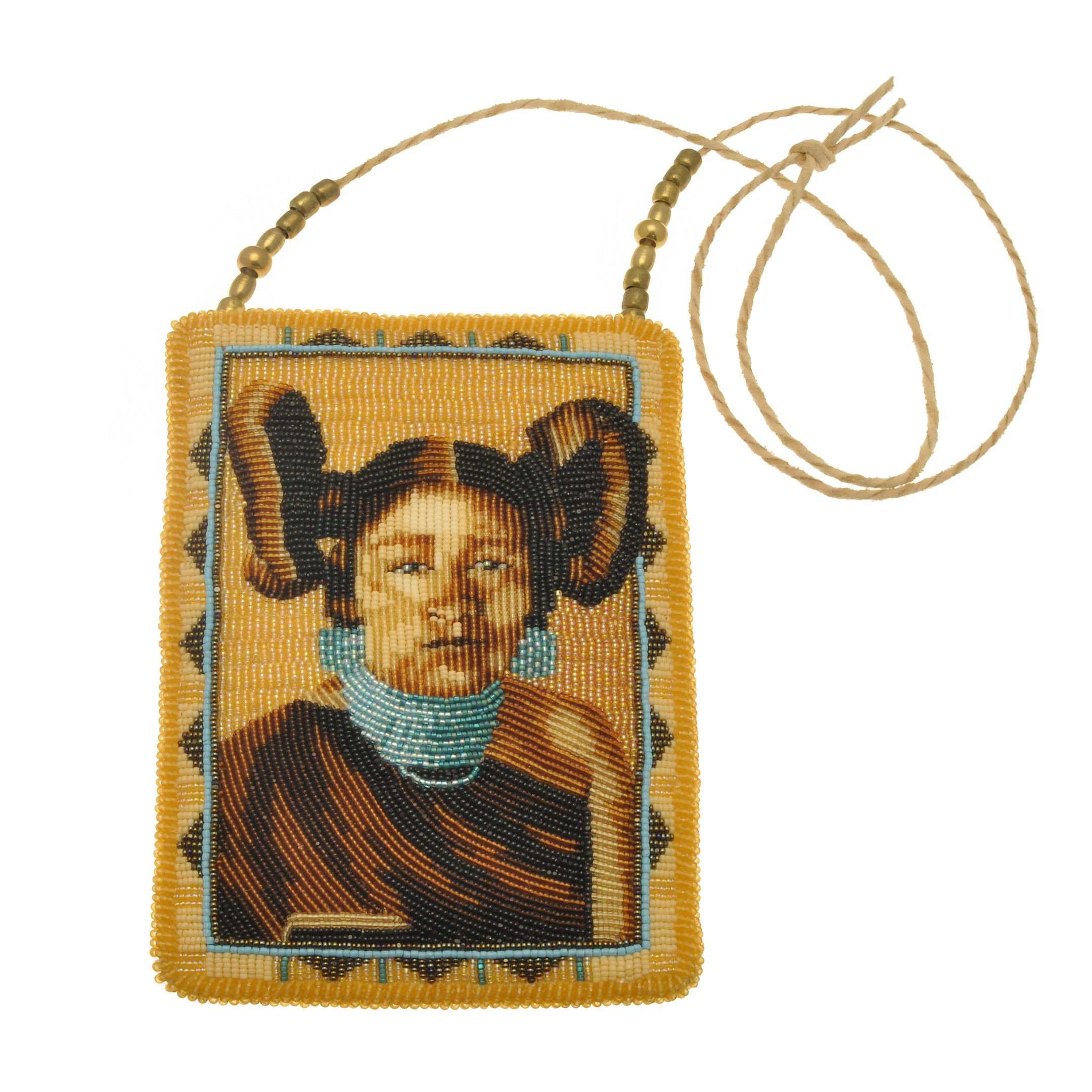 SAC03 Harpo pearled clutch bag