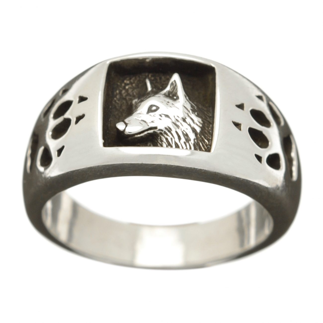 Ring with WOLF Bague LOUP 