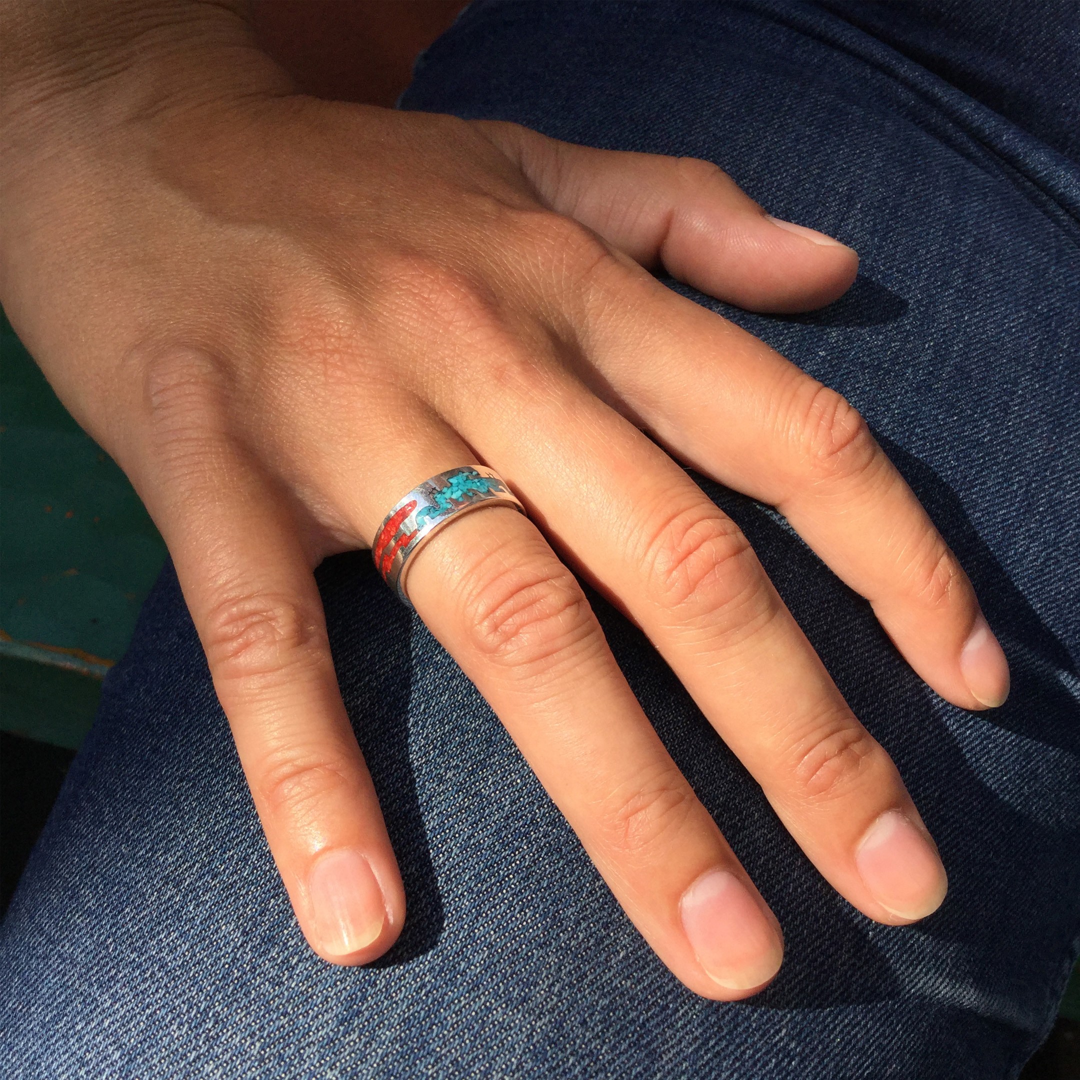 Harpo Paris classic ring R155 Native American Pueblo village