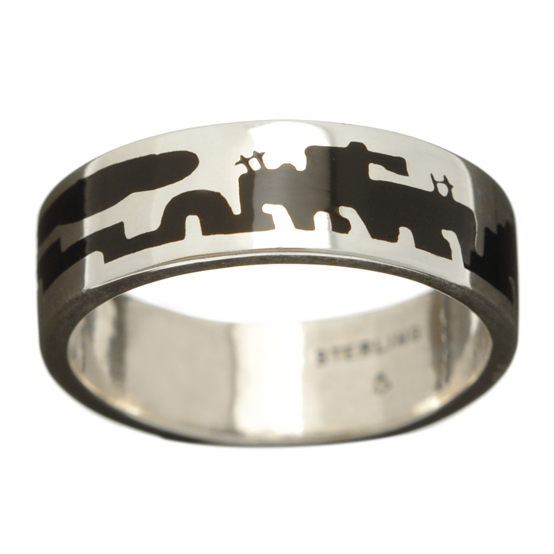 Harpo Paris classic ring R155 Native American Pueblo village