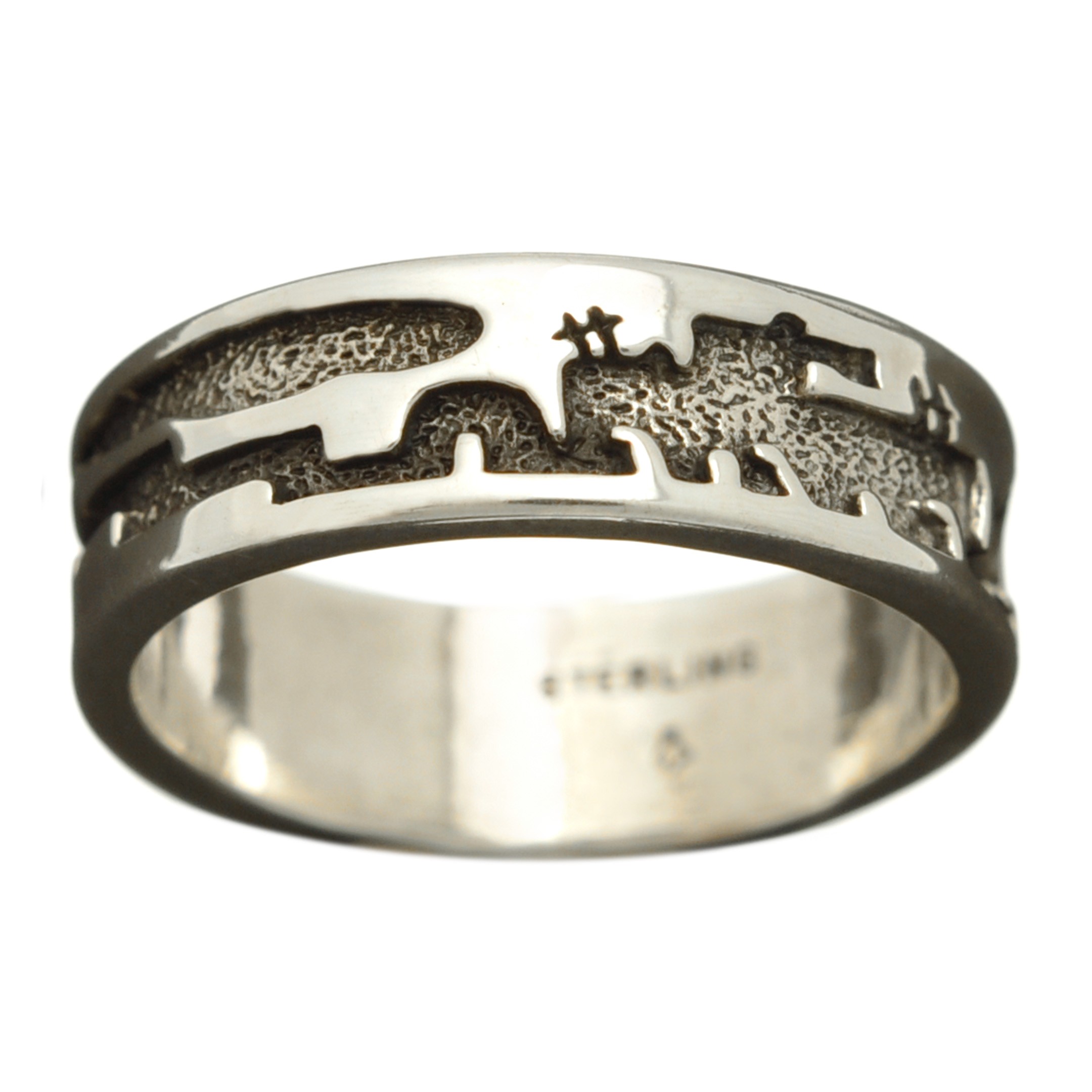 Bague classique Harpo Paris R155 village Native amérindien